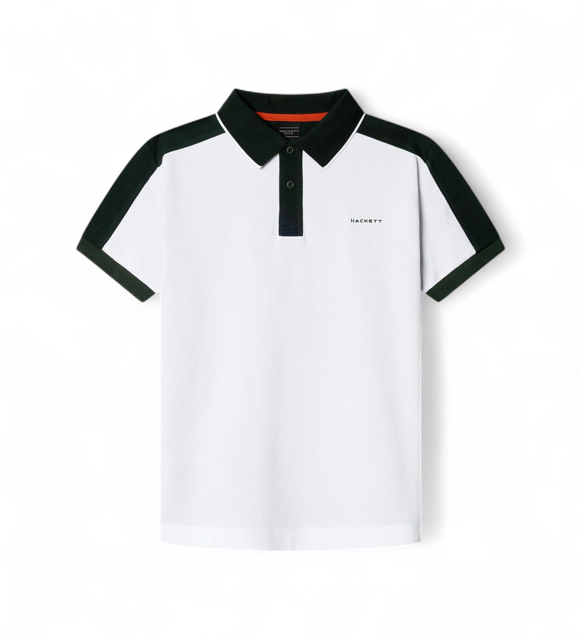 Hackett London für Jungen. HK5600033 Polo Members Col Block weiß (11Años= 146cm), Lässig, Baumwolle, Kurzarm, Kinderbekleidung