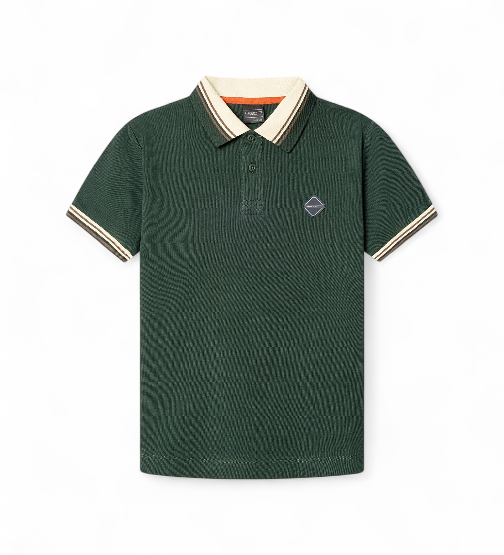 Hackett London für Jungen. HK5600035 Polo Members Collar grün (2Años= 92cm), Lässig, Baumwolle, Kurzarm, Kinderbekleidung