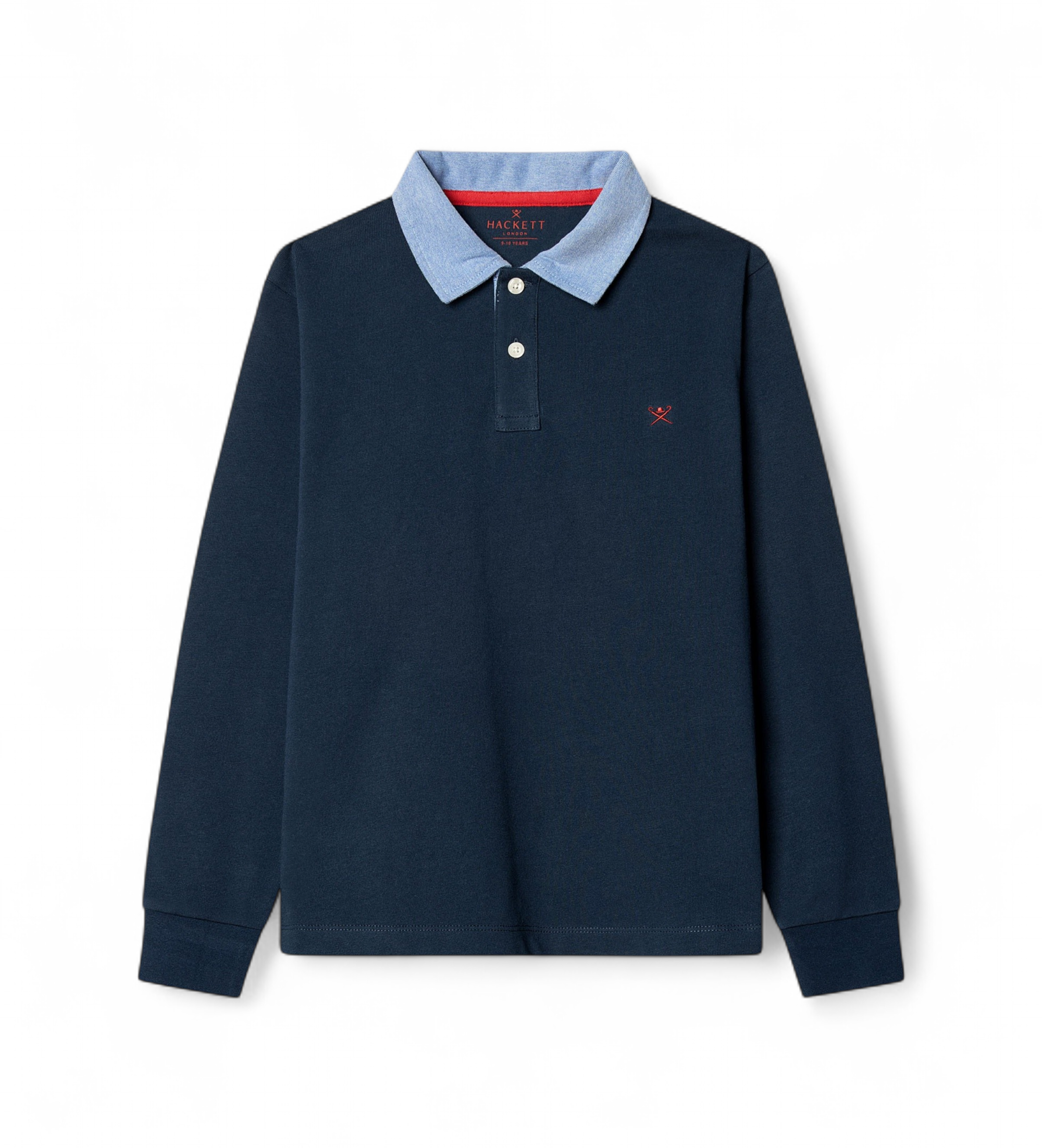 Hackett London für Jungen. HK5700004 Polo Rugby Country Club marineblau (9Años= 134cm), Lässig, Baumwolle, Langarm, Kinderbekleidung