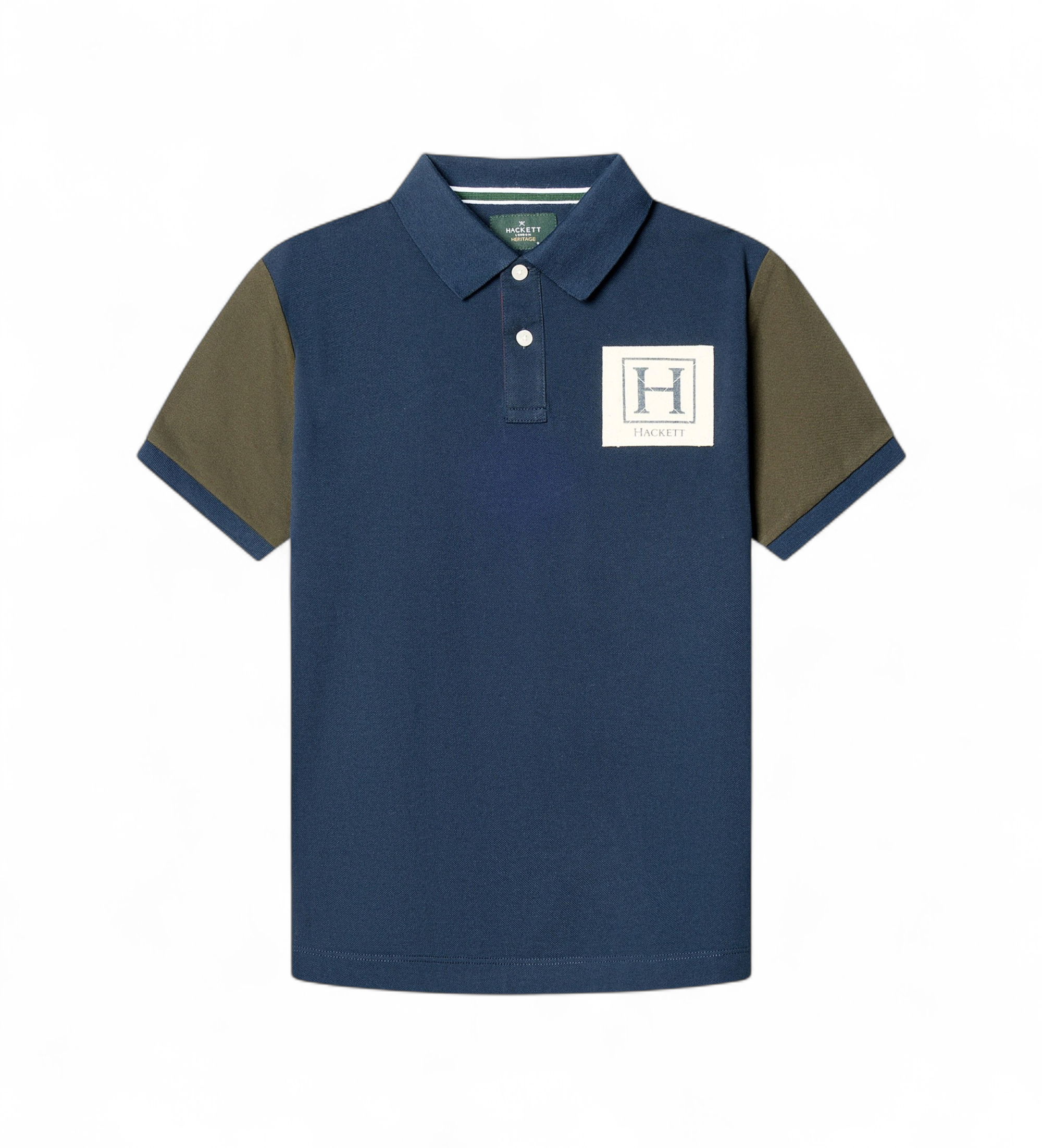 Hackett London für Jungen. HK5600038 Polo Multi marineblau (13Años= 157cm), Lässig, Baumwolle, Kurzarm, Kinderbekleidung
