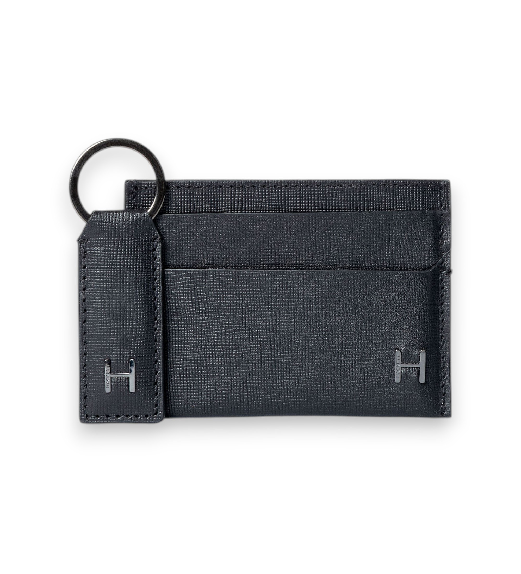 Hackett London für Herren. HM0100070 Geschenkset aus Leder mit schwarzem Metalllogo H (OSFA), Klassisch