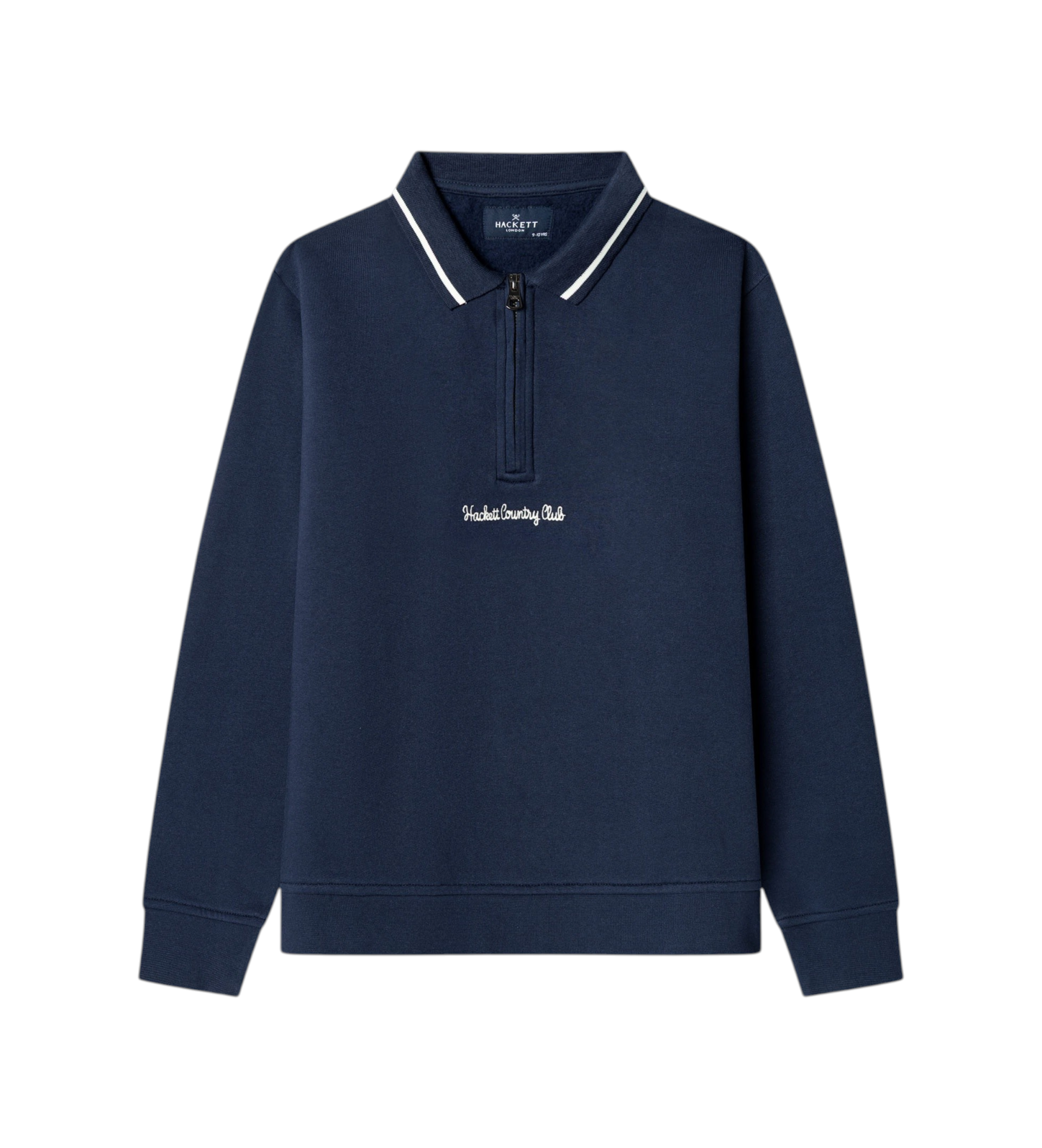 Hackett London für Jungen. HK5800051 Sweatshirt Marineblauer Kragen (7Años= 122cm), Lässig, Baumwolle, Langarm, Kinderbekleidung