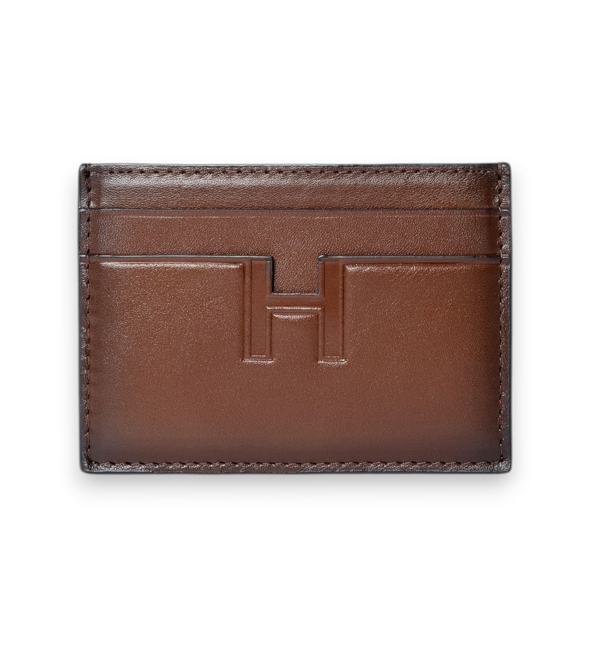 Hackett London für Herren. HM4100064 Braunes Bootrm Kartenetui aus Leder (OSFA), Lässig, Klassisch
