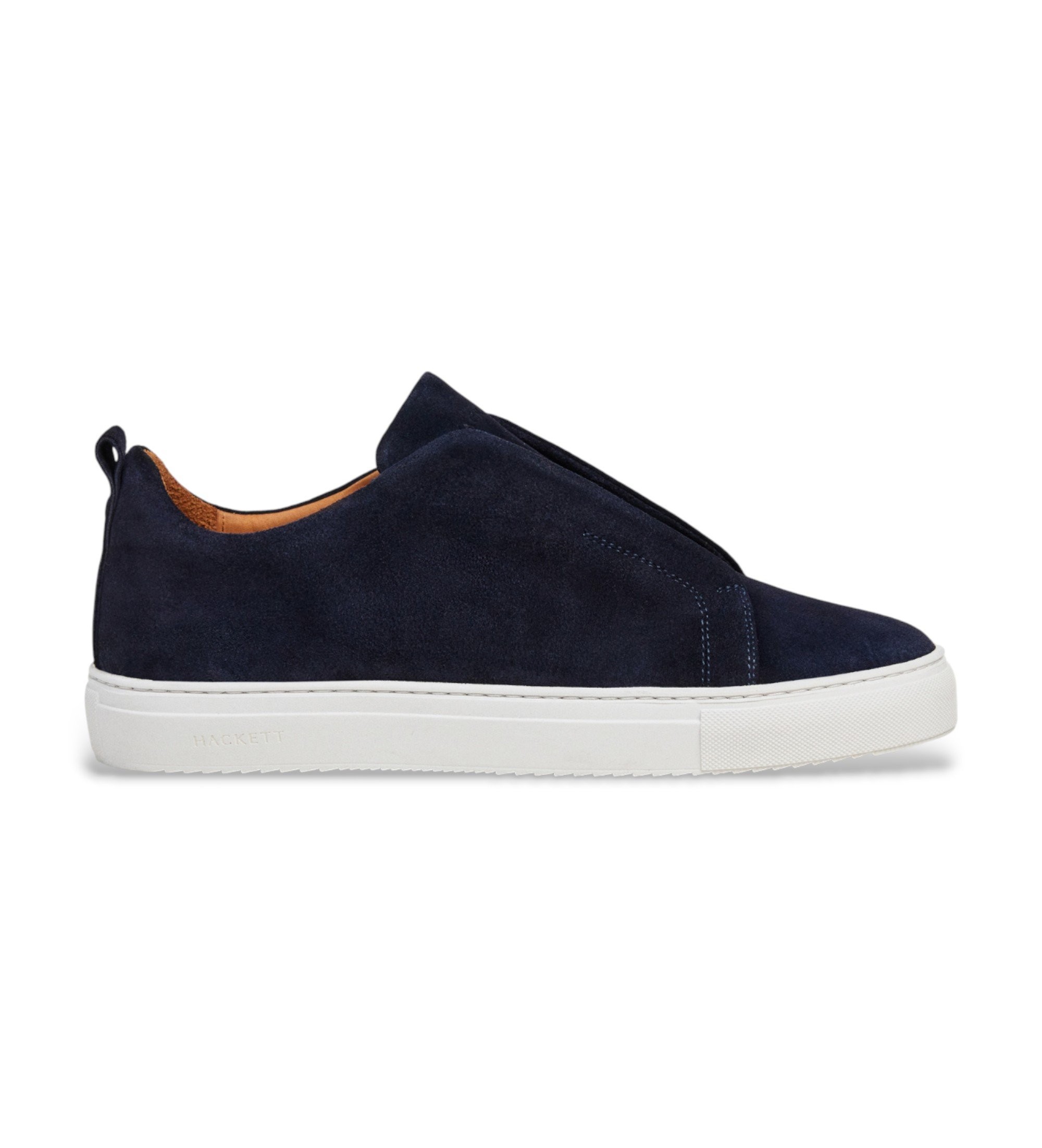 Hackett Londonvoor mannen. HMS200098 Vision Leren Sneakers navy (45), Plat, Geen, Casual, Marineblauw