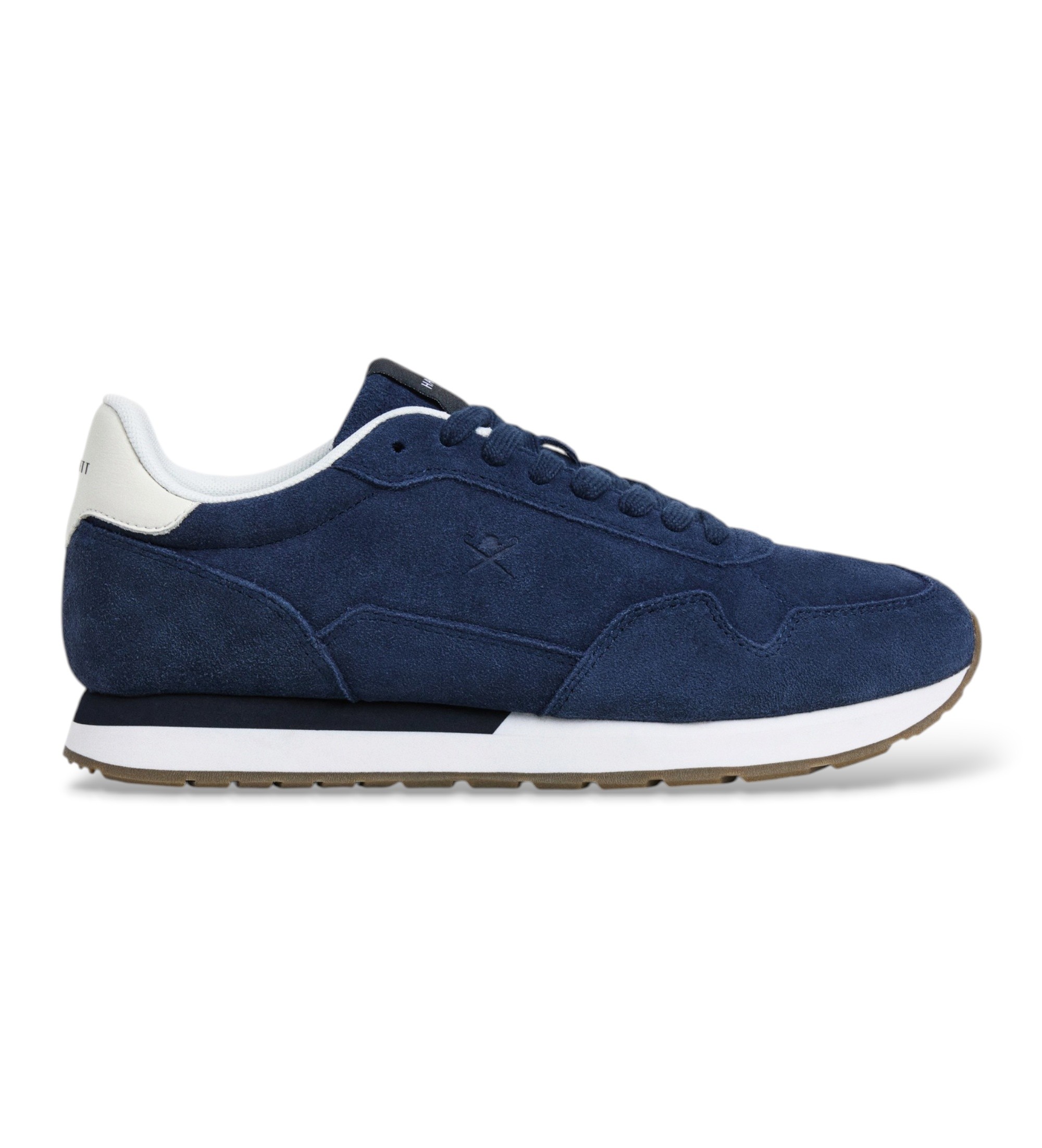 Hackett Londonvoor mannen. HMS200131 Vector Soft suède sneakers marineblauw (43), Plat, Veters, Casual