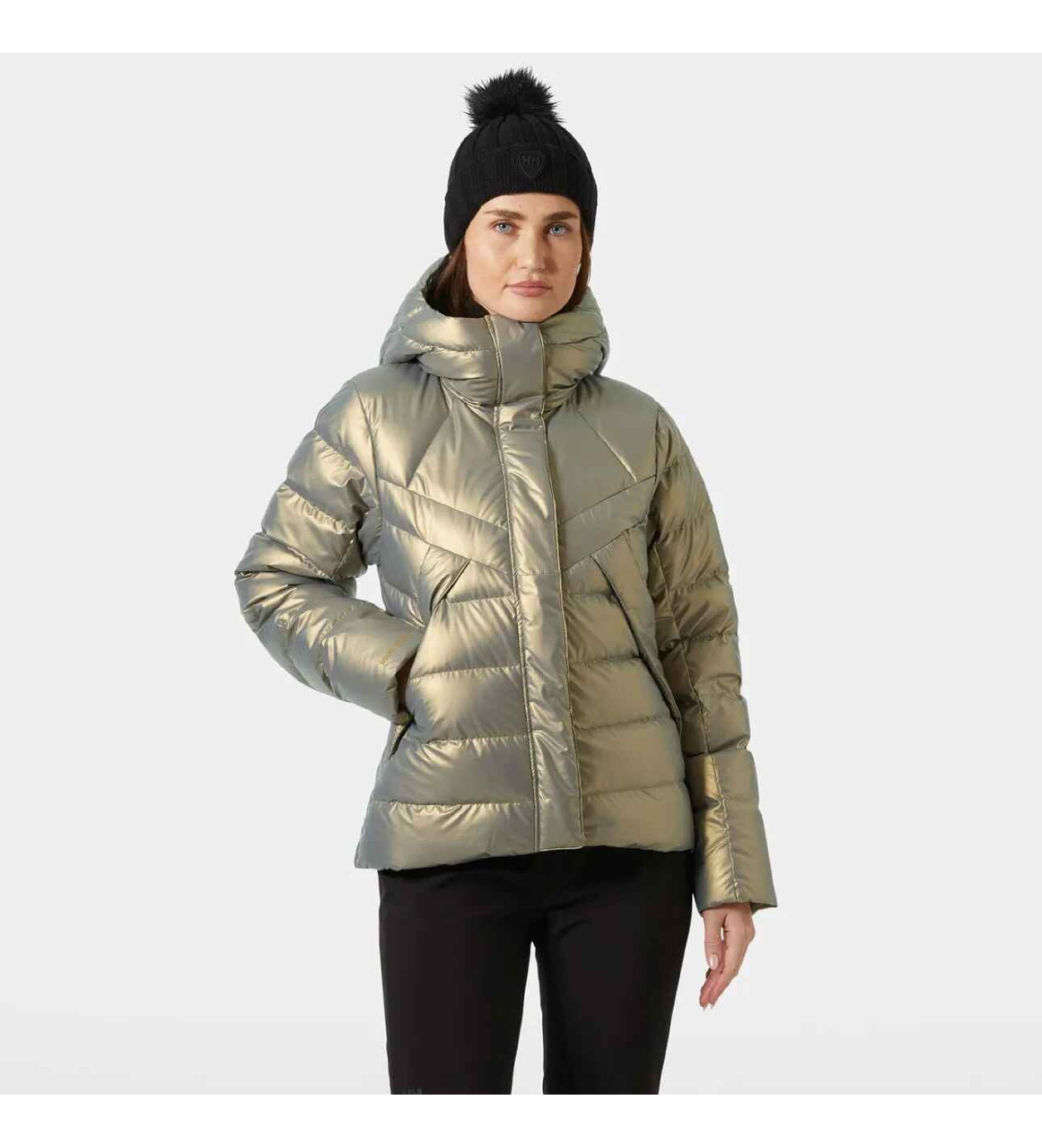 Helly Hansenvoor vrouwen. 54459 Winter Bliss Donzen Jas goud (M), Goudkleurig, Casual, Sportief, Meerdere sporten, Polyester, Sneeuw