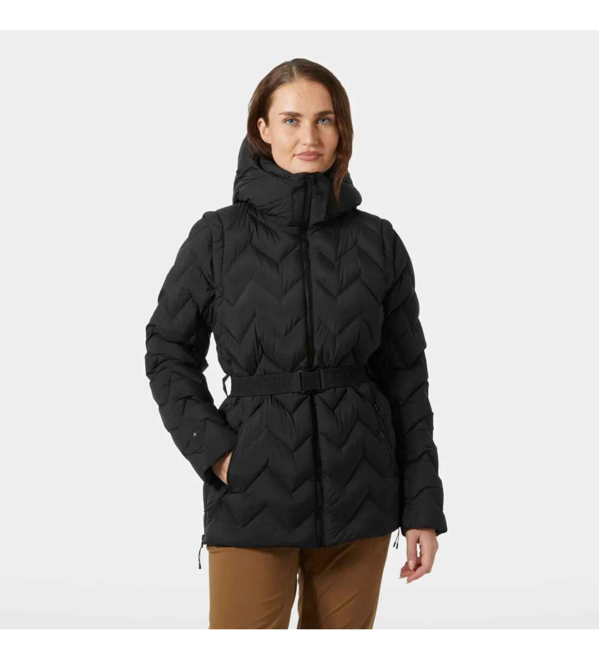 Helly Hansen für Damen. 54457 Winter Bliss Modular Daunenmantel schwarz (M), Lässig, Polyamid
