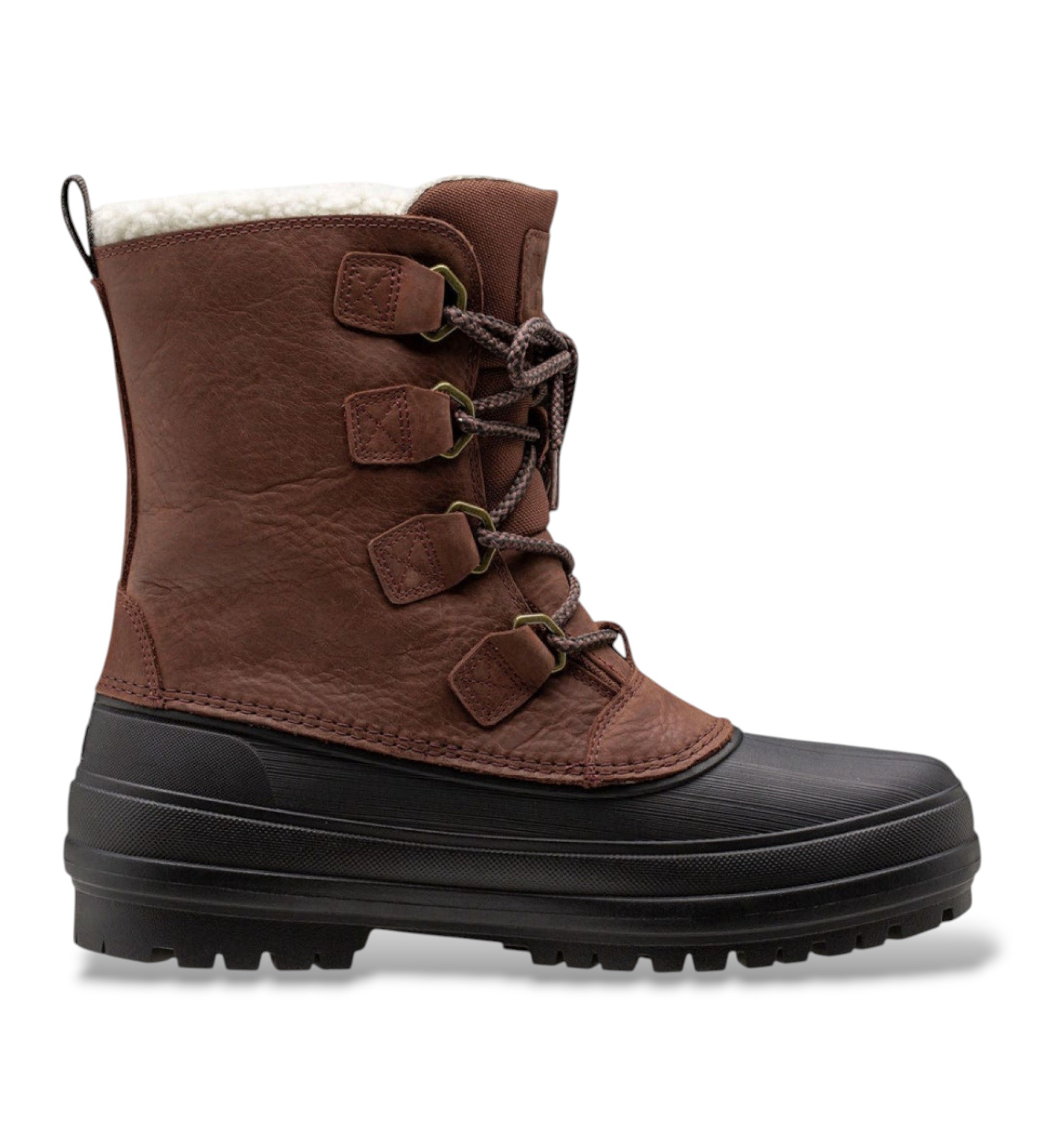 Helly Hansenvoor mannen. 11630 Varanger Primaloft Insulated Winter bruine leren laarzen (45), Leer, Plat, Veters, Casual, Sportief, Buiten,