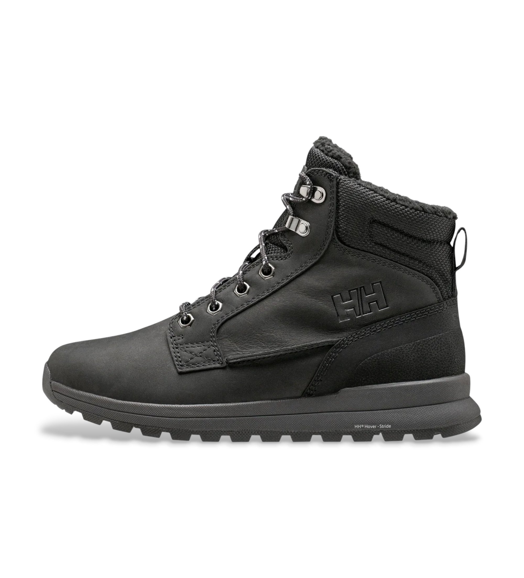 Helly Hansenvoor mannen. 11892 Kelvin Lx Leren Enkellaarsjes zwart (40), Leer, Plat, Veters, Casual