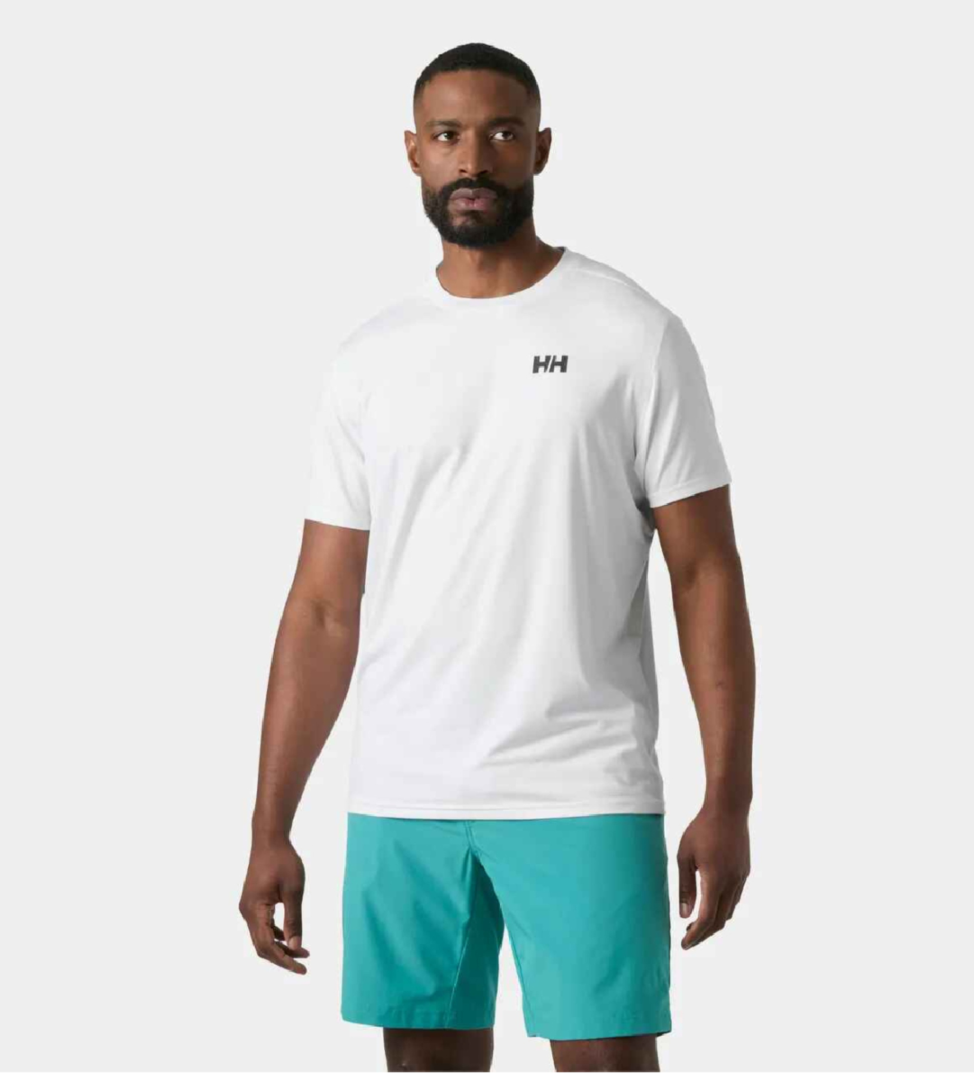 Helly Hansen für Herren. 34580 Hp Ocean T-shirt weiß (S), Lässig, Kurzarm, Recyceltes Polyester, Nachhaltig