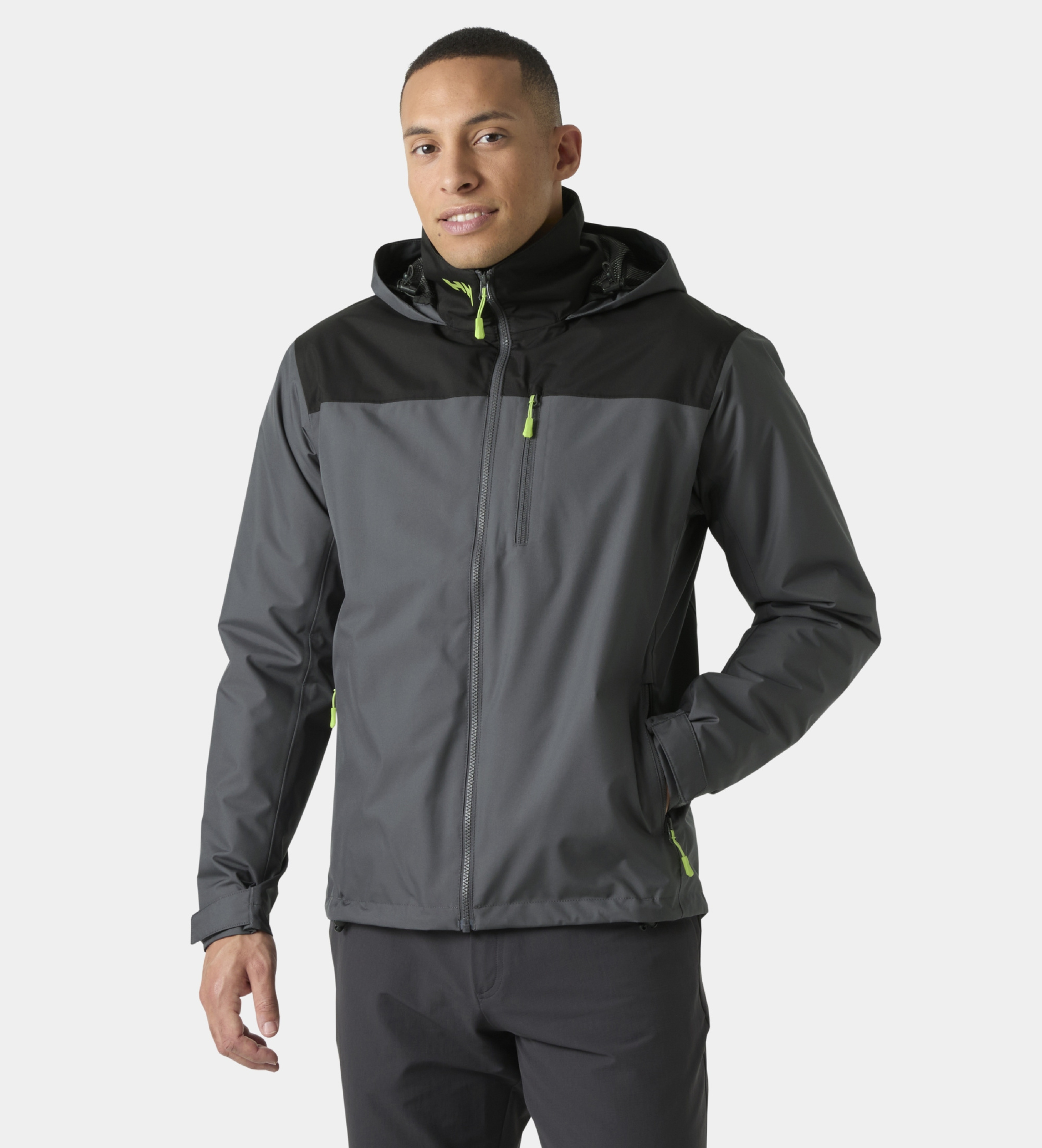 Helly Hansenvoor mannen. 34442 Crew Hooded Midlayer 2.0 jas grijs (M), Casual, Polyester