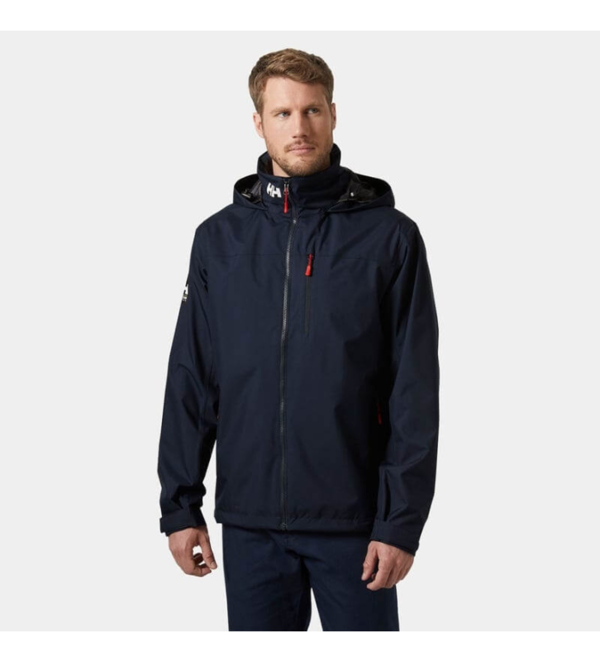 Helly Hansen für Herren. 34443 Crew Kapuzenjacke Sailing 2.0 navy (M), Lässig, Sportlich, Polyester, Marine