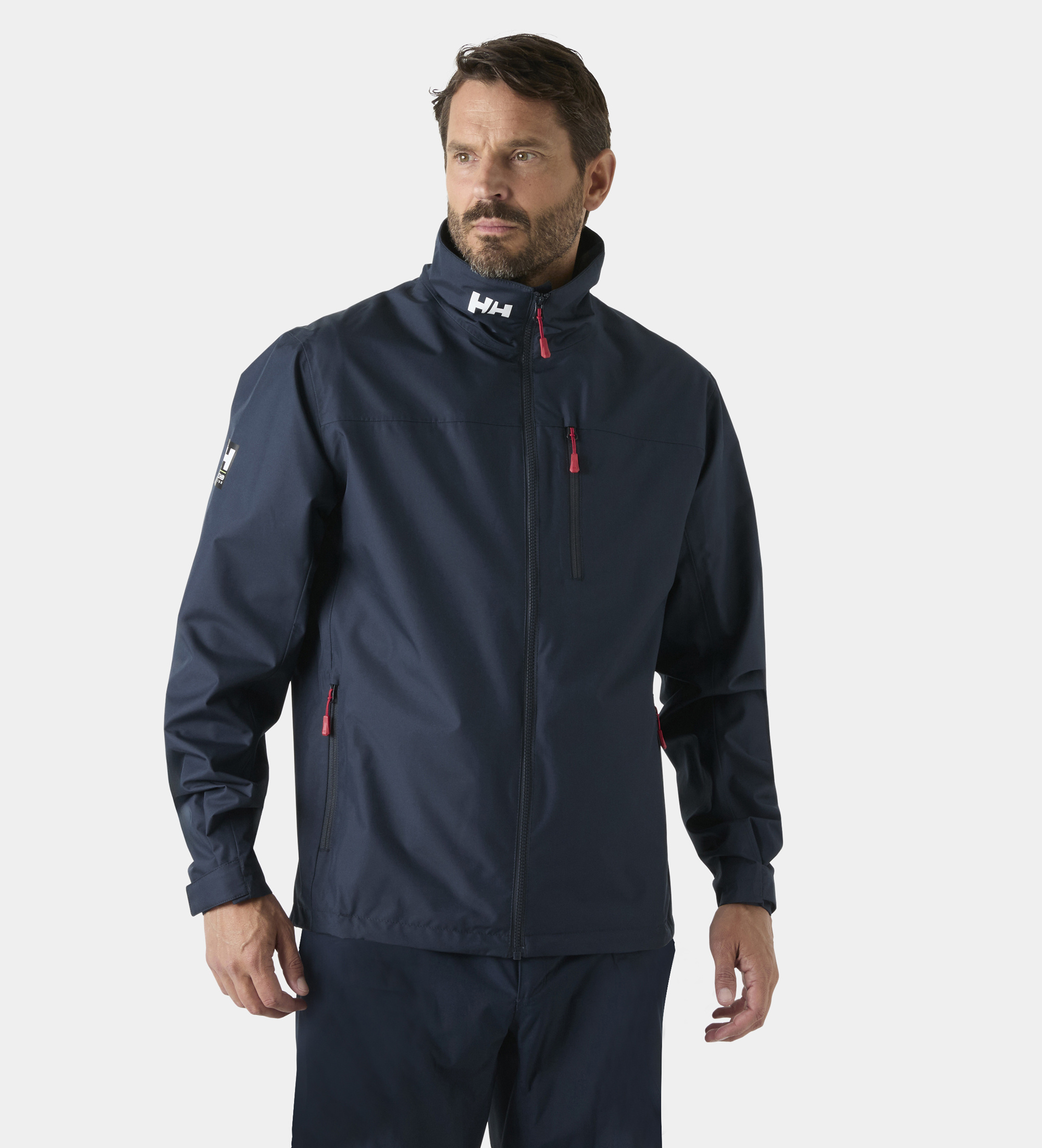 Helly Hansenvoor mannen. 34445 Zeilcrewjas 2.0 marine (L), Casual, Sportief, Meerdere sporten, Polyester, Marineblauw