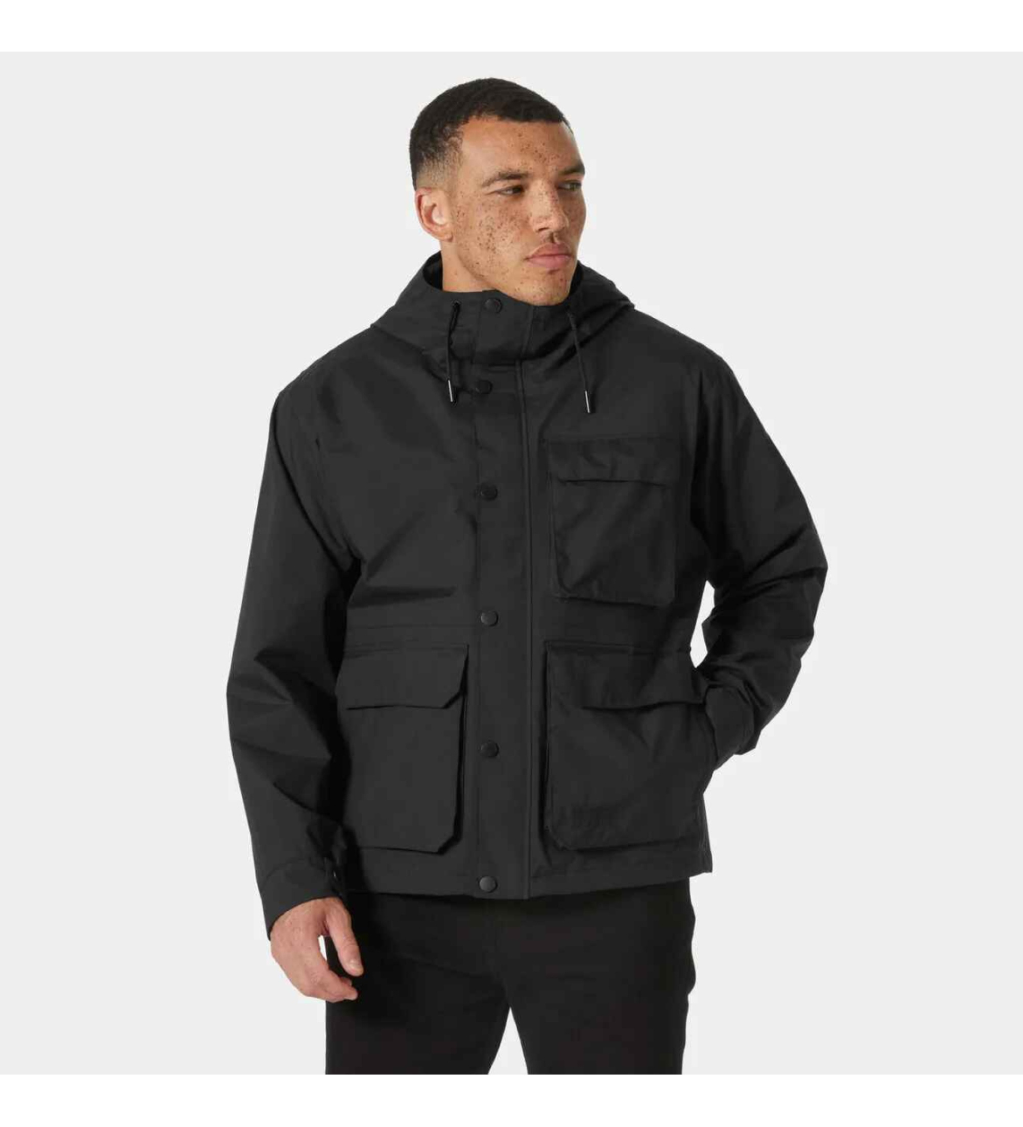Helly Hansen für Herren. 54330 Escape Utility Regenjacke schwarz (S), Lässig, Polyester