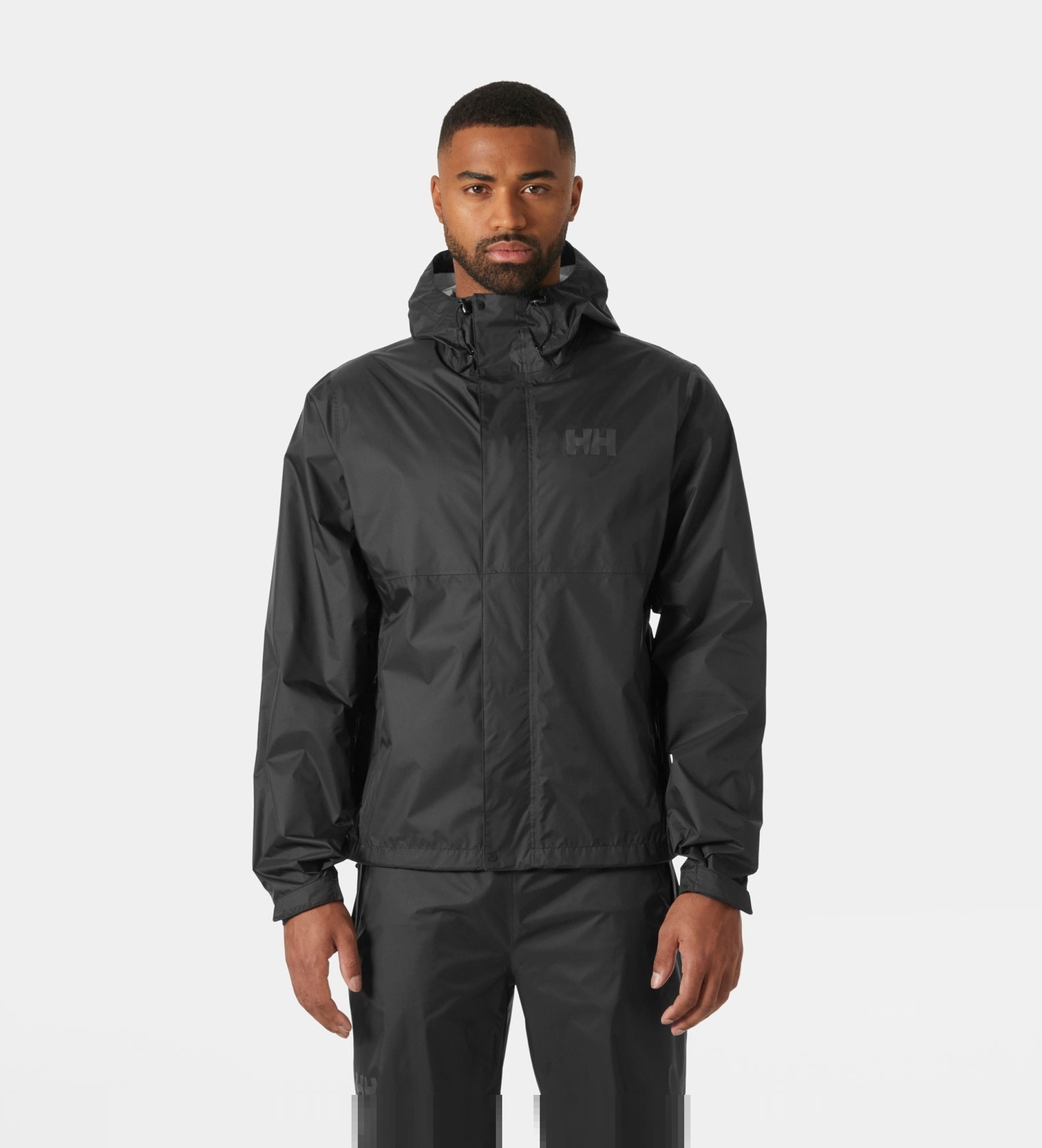 Helly Hansenvoor mannen. 63396 Waterdichte Loke jas zwart (L), Casual, Polyamide, Buiten