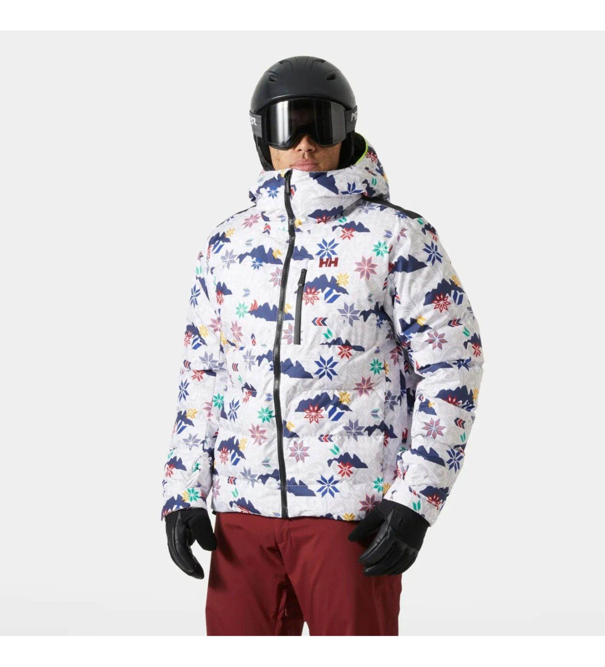Helly Hansen für Herren. 66043 Jacke Kvitfjell Race Puffy weiß (S), Lässig, Polyester