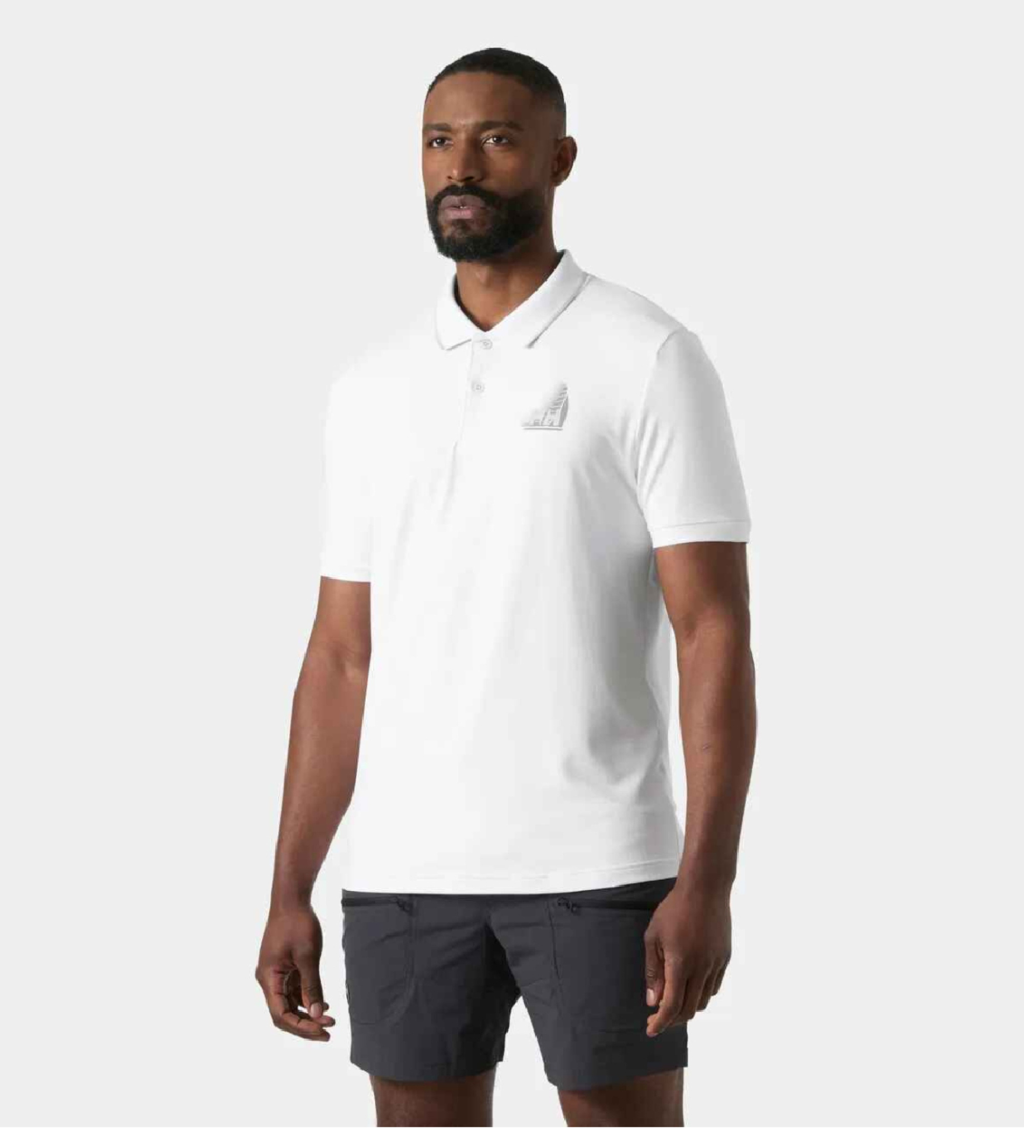 Helly Hansen für Herren. 34545 Polo Hp Figari weiß (M), Lässig, Polyamid, Kurzarm