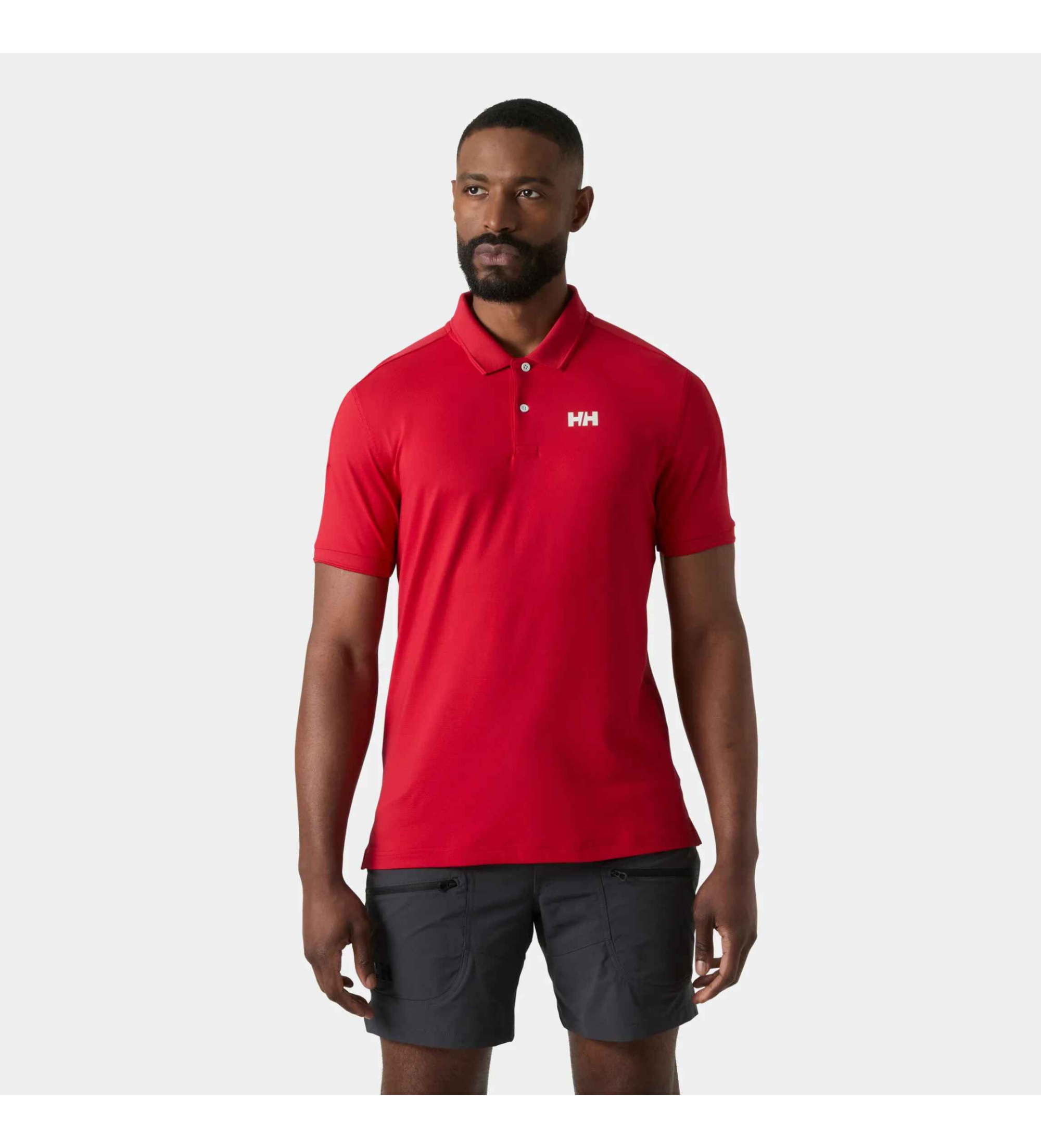 Helly Hansen für Herren. 34544 Polo Hp Salina rot (XL), Lässig, Polyamid, Kurzarm