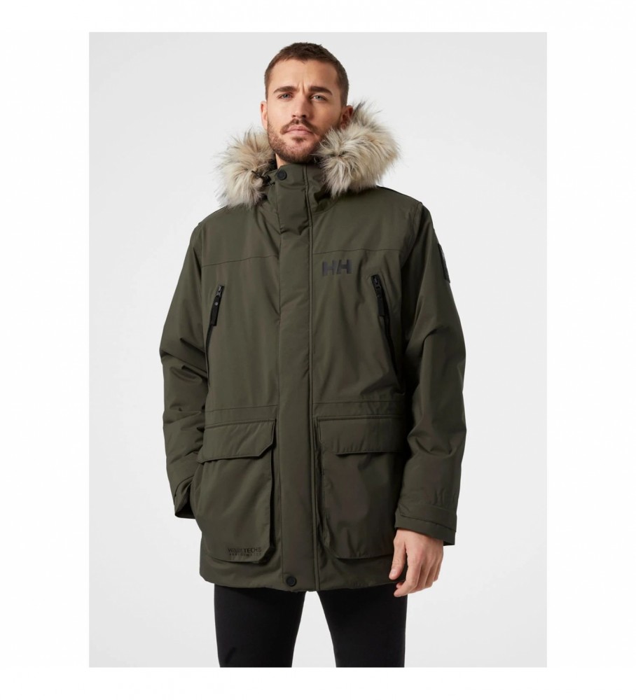 Helly Hansenvoor mannen. 53630 Parka Reine groen (XL), Casual, Sportief, Buiten, Polyester, Lange mouwen