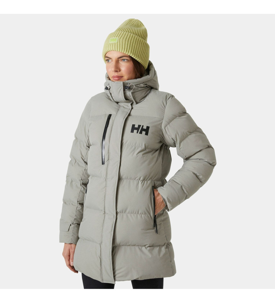 Helly Hansen für Damen. 53205 Adore Gesteppter Parka grau (L), Lässig, Polyamid, Langarm