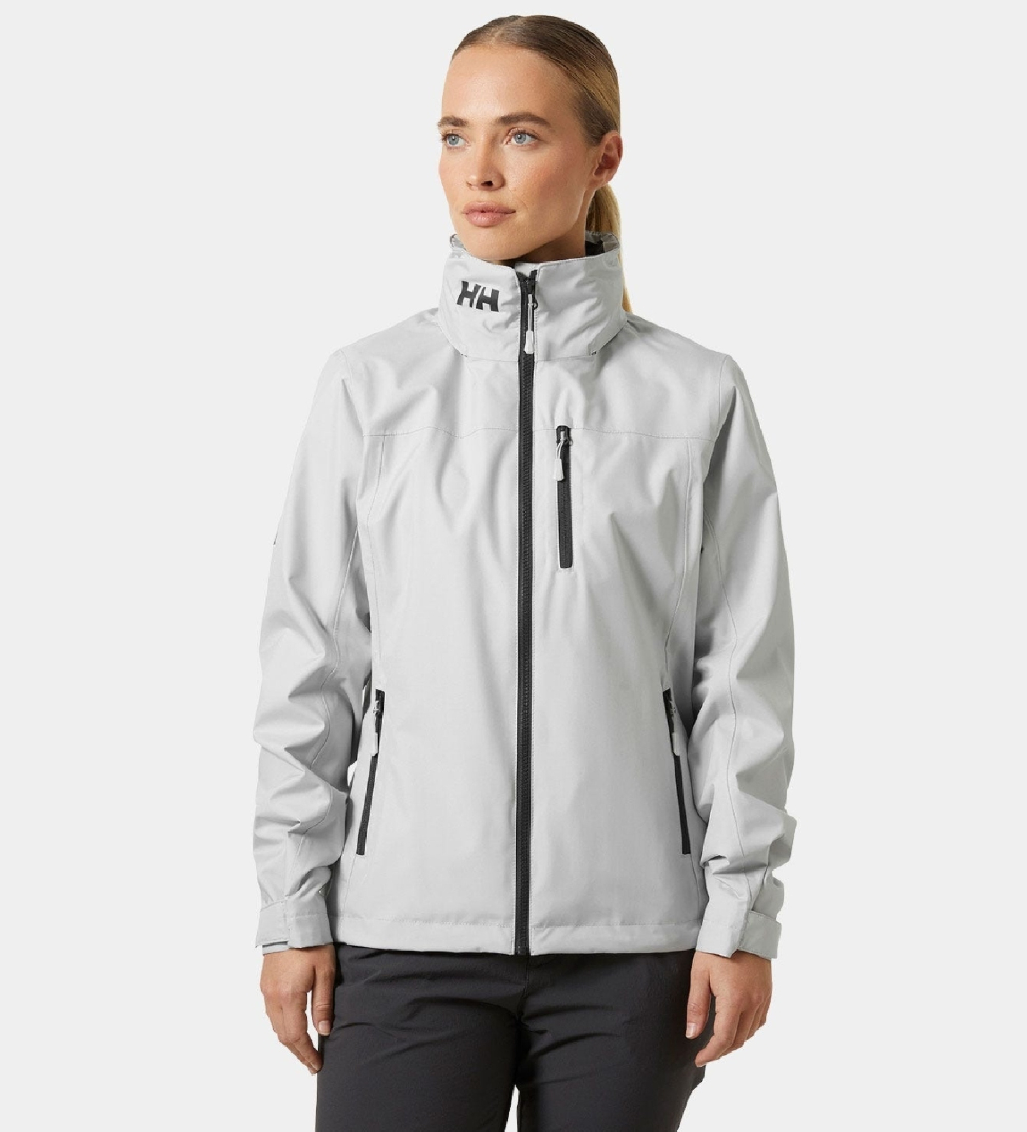 Helly Hansenvoor vrouwen. 34448 Crew Hooded 2.0 jas (S), Casual, Grijs, Buiten, Polyester