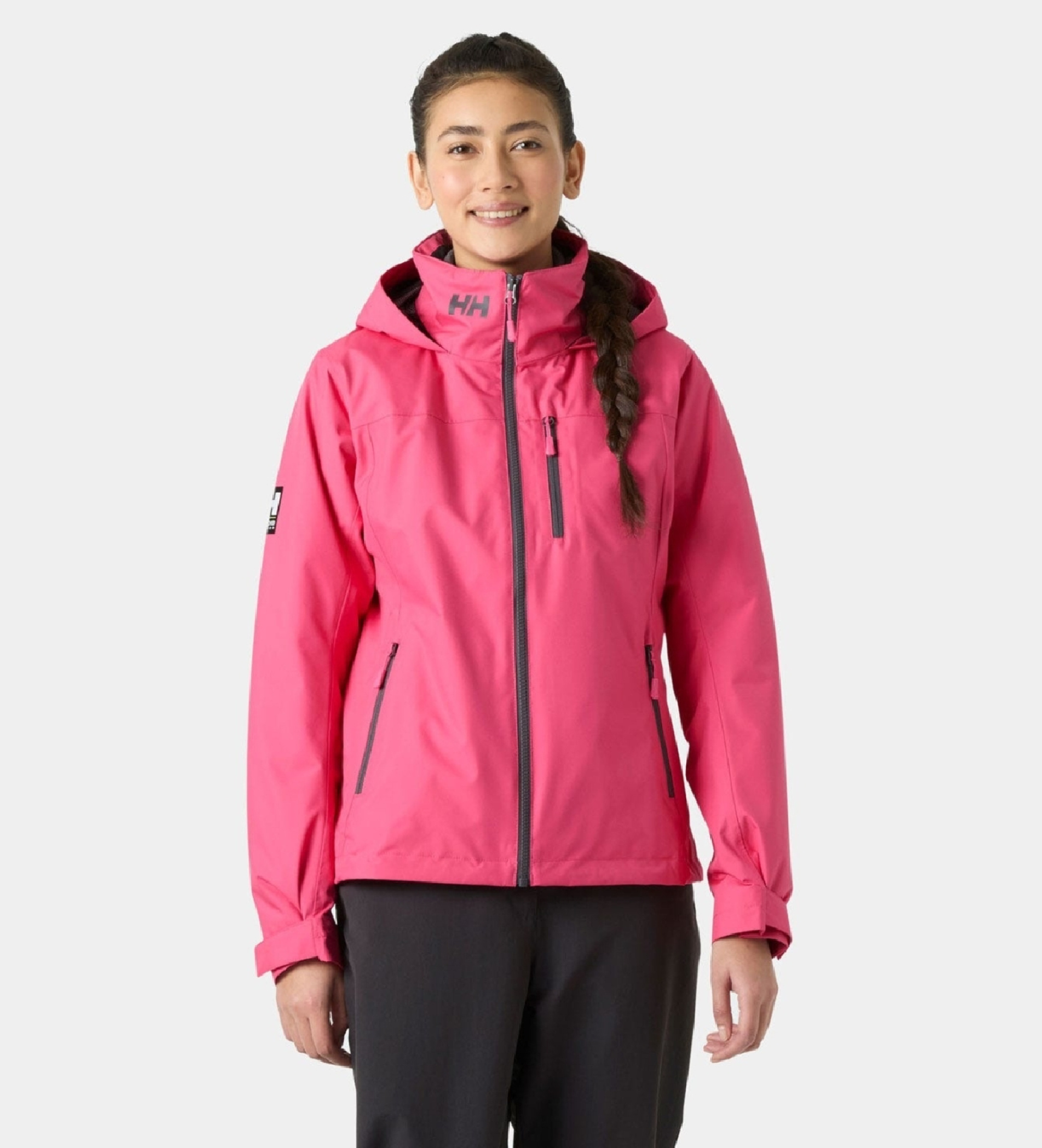 Helly Hansenvoor vrouwen. 34447 Crew Hooded Midl 2.0 roze jas (S), Casual, Buiten, Polyester