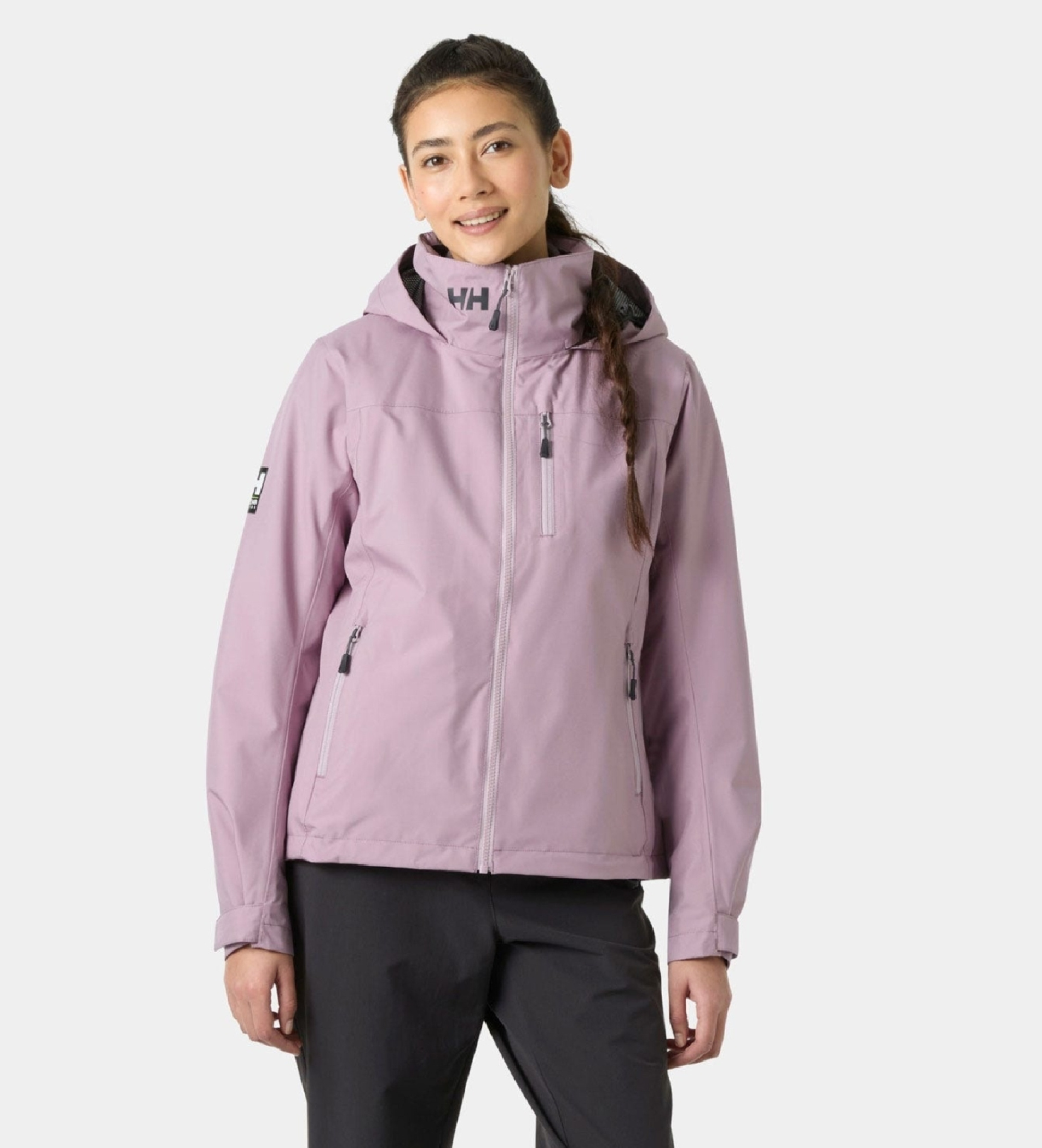 Helly Hansenvoor vrouwen. 34447 Crew Hooded Midl 2.0 jas lila (M), Casual, Buiten, Polyester