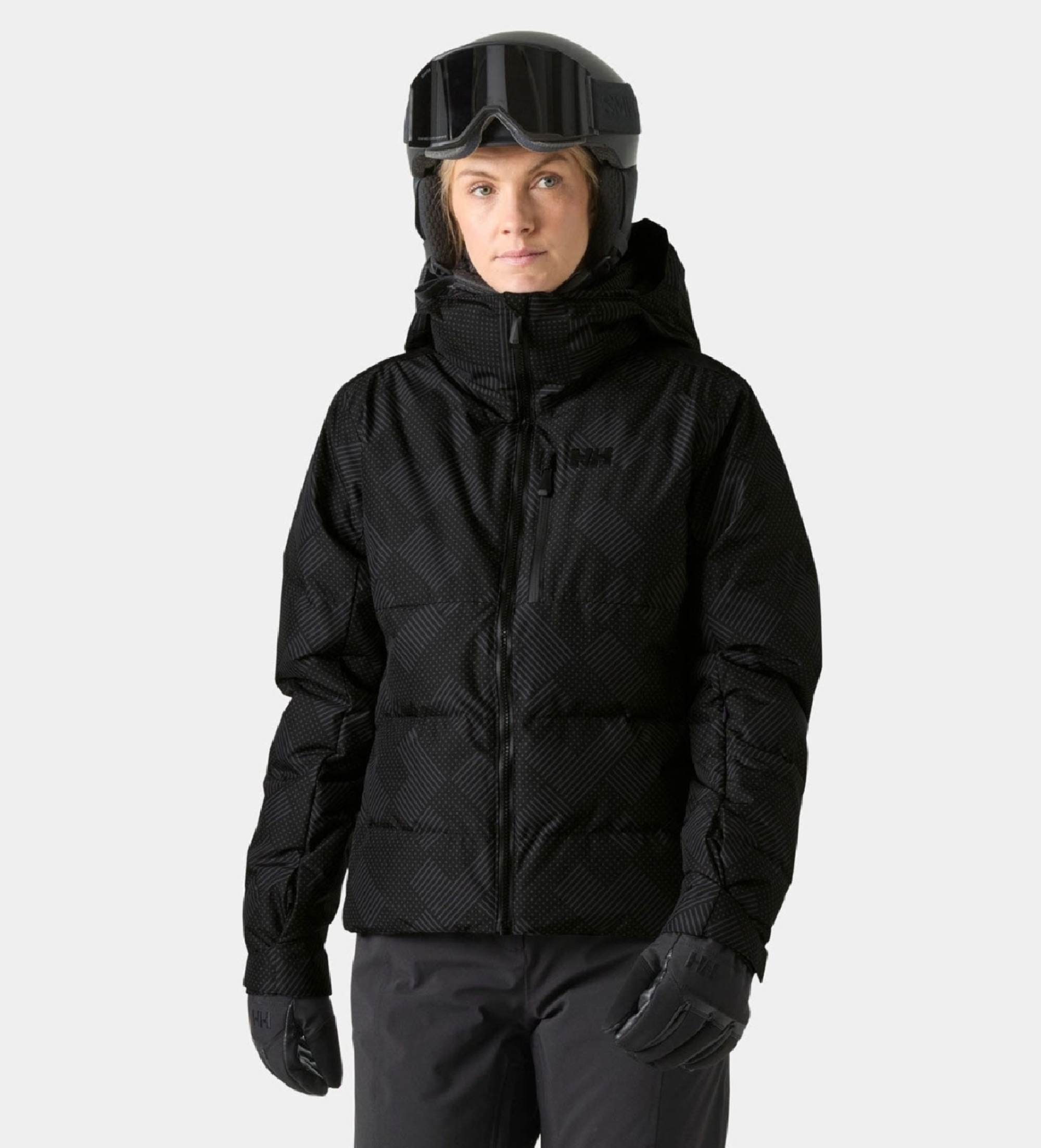 Helly Hansenvoor vrouwen. 66044 Kvitfjell Race Puffy Ski jas zwart (S), Casual, Polyester, Sneeuw, Buiten