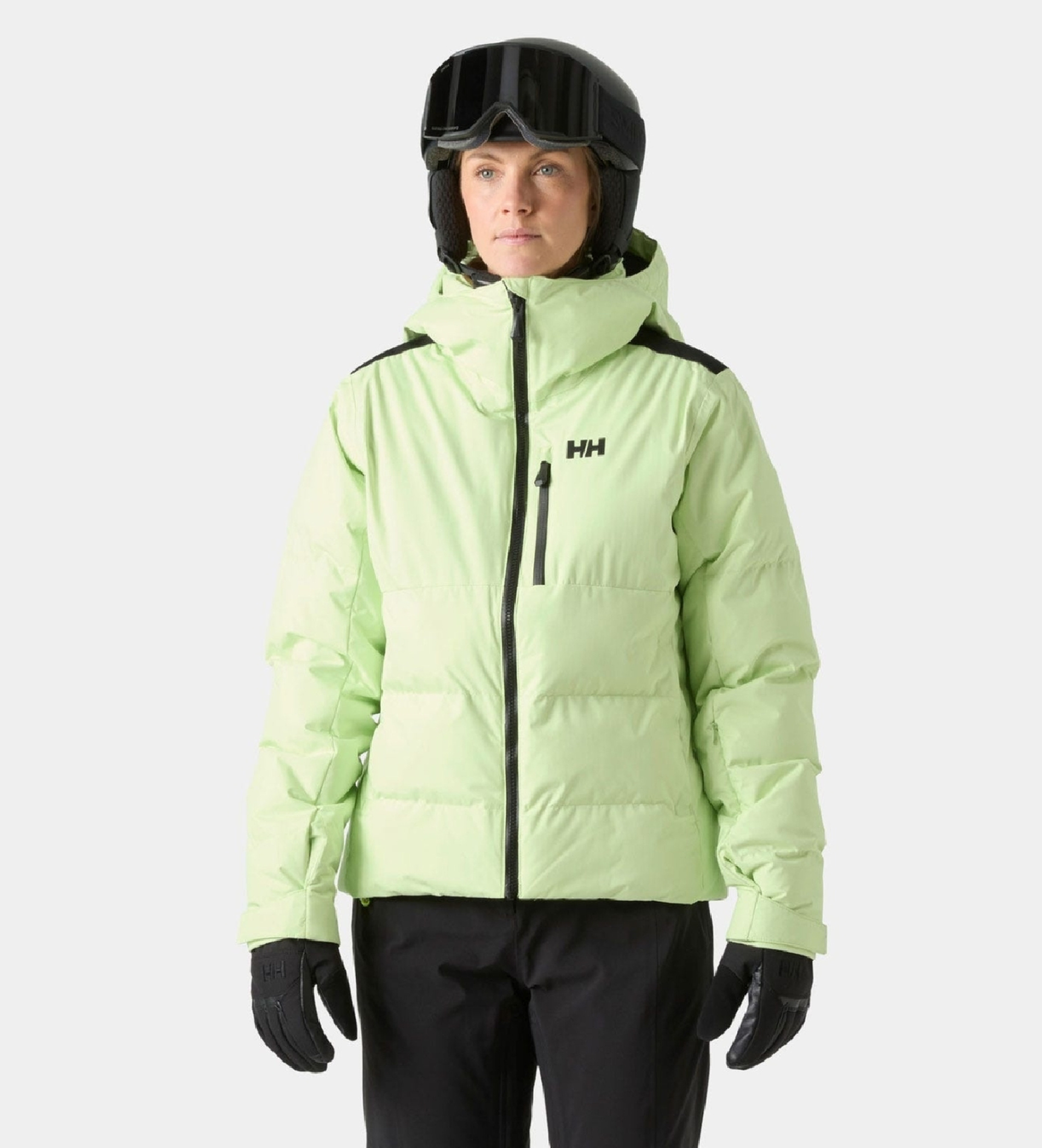 Helly Hansenvoor vrouwen. 66044 Kvitfjell Race Puffy Ski jas groen (XS), Casual, Polyester, Sneeuw, Buiten