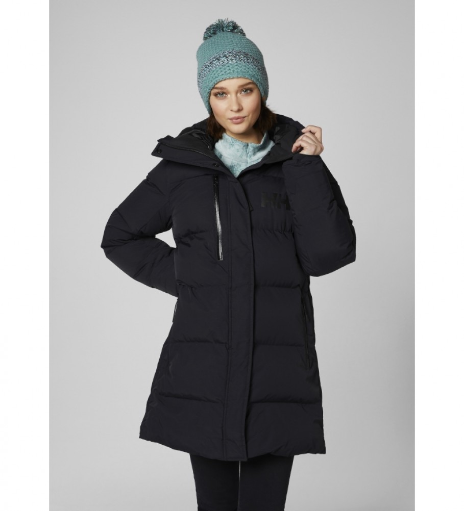 Helly Hansenvoor vrouwen. 53205 Adore gewatteerde parka zwart (S), Casual, Polyester, Lange mouwen, Gerecycled polyester, Duurzaam