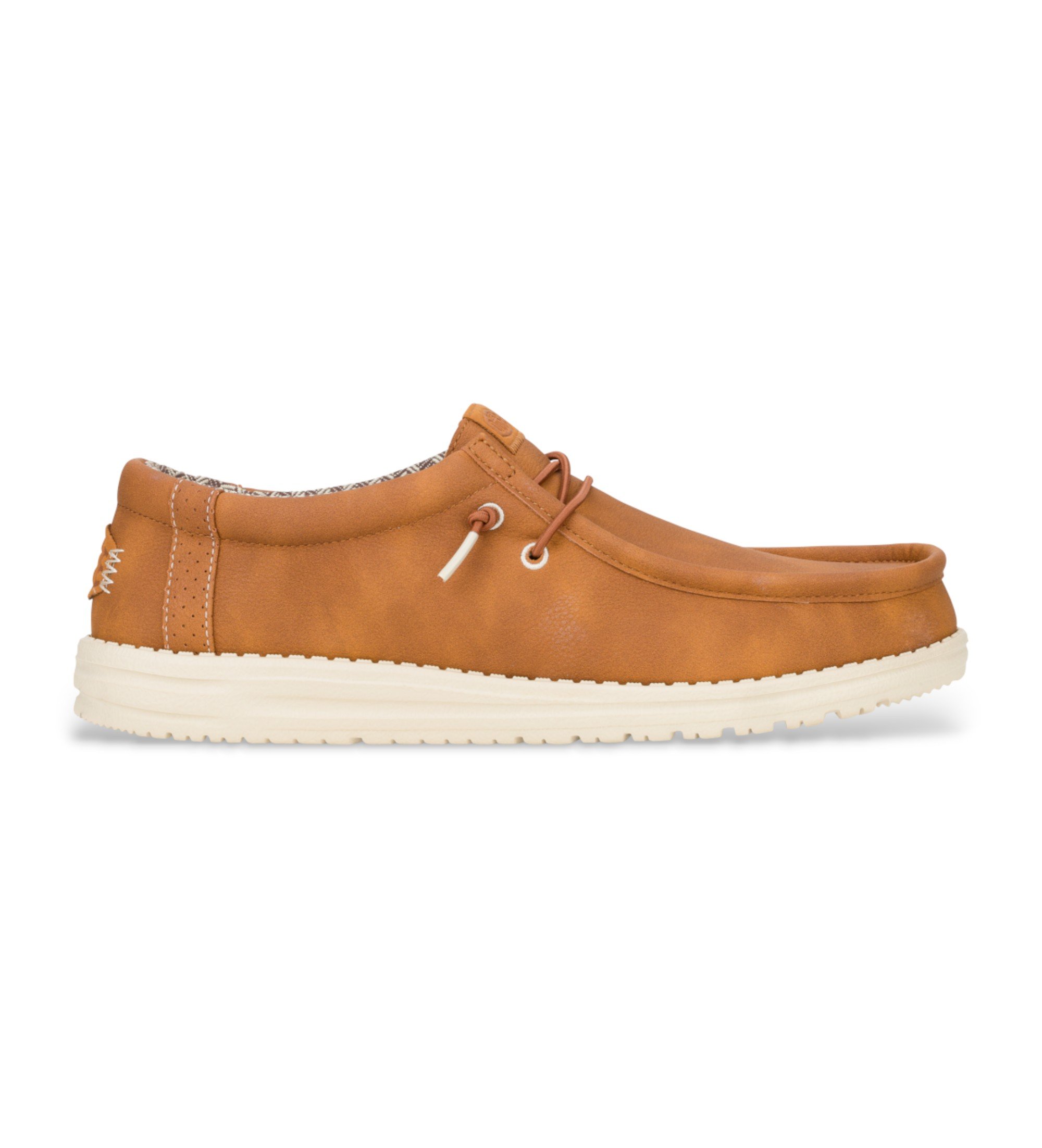 HeyDudevoor mannen. HD41894 Mocassins Wally Klassiek oranje (45), Bruin, Plat, Veters, Casual
