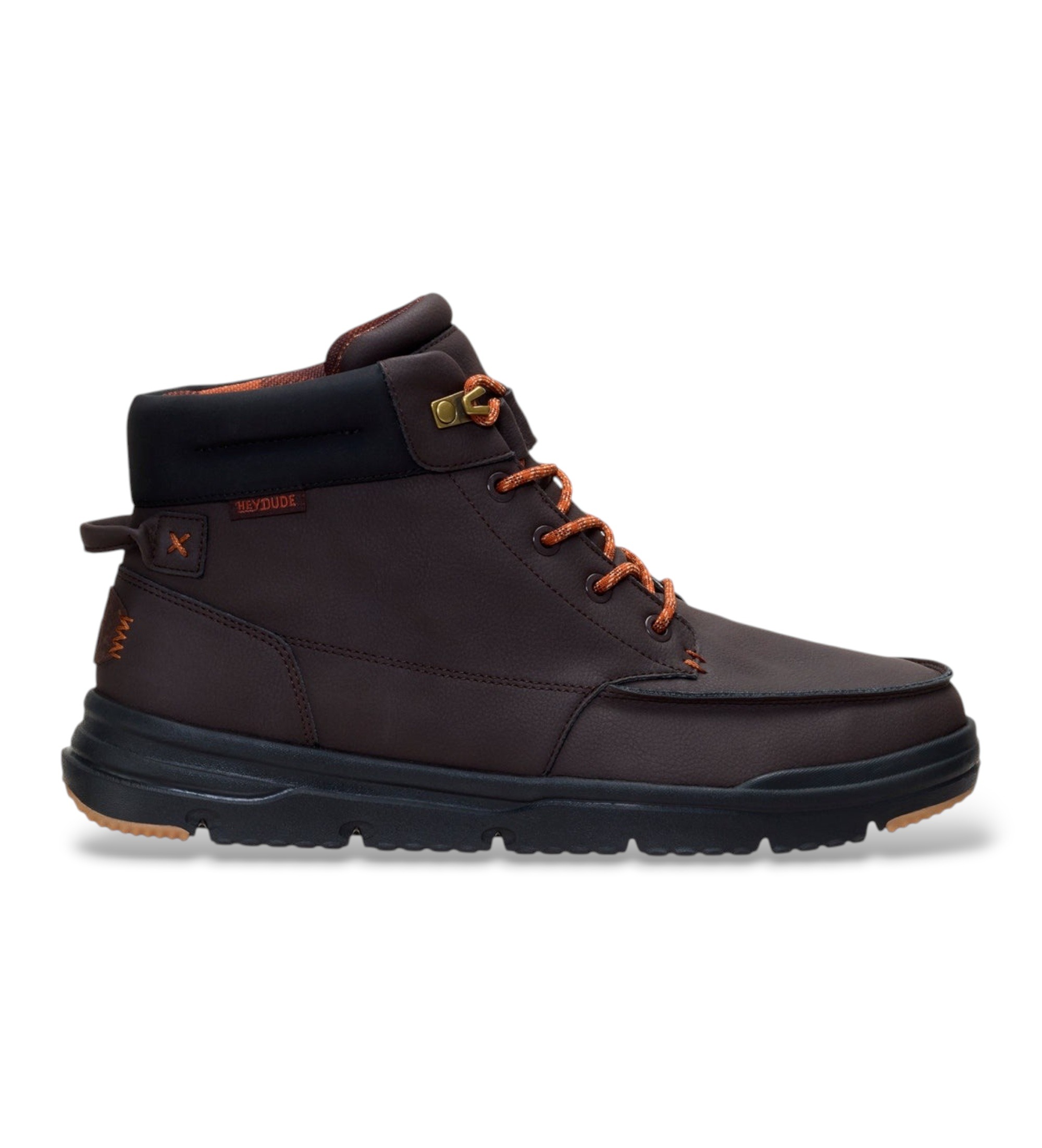 HeyDude für Herren. HD45656 Bradley II Classic Stiefeletten dunkelbraun (43), Wohnung, Schnürsenkel, Lässig