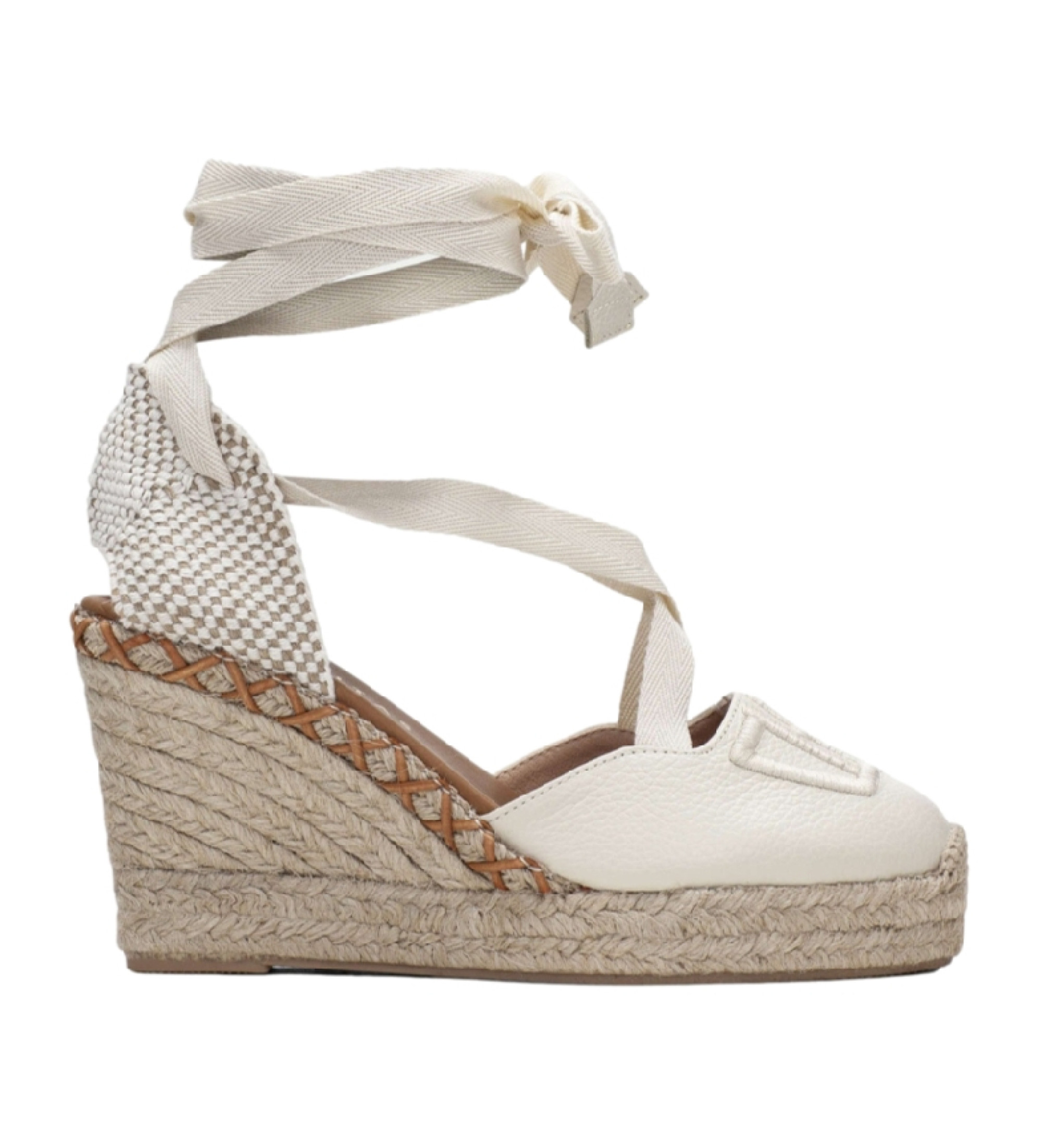 Hispanitas für Damen. HV243383 Off-white Sofia7 Schuhe (41), Leder, Weiß, 5 bis 8 cm, Schnürsenkel, Lässig