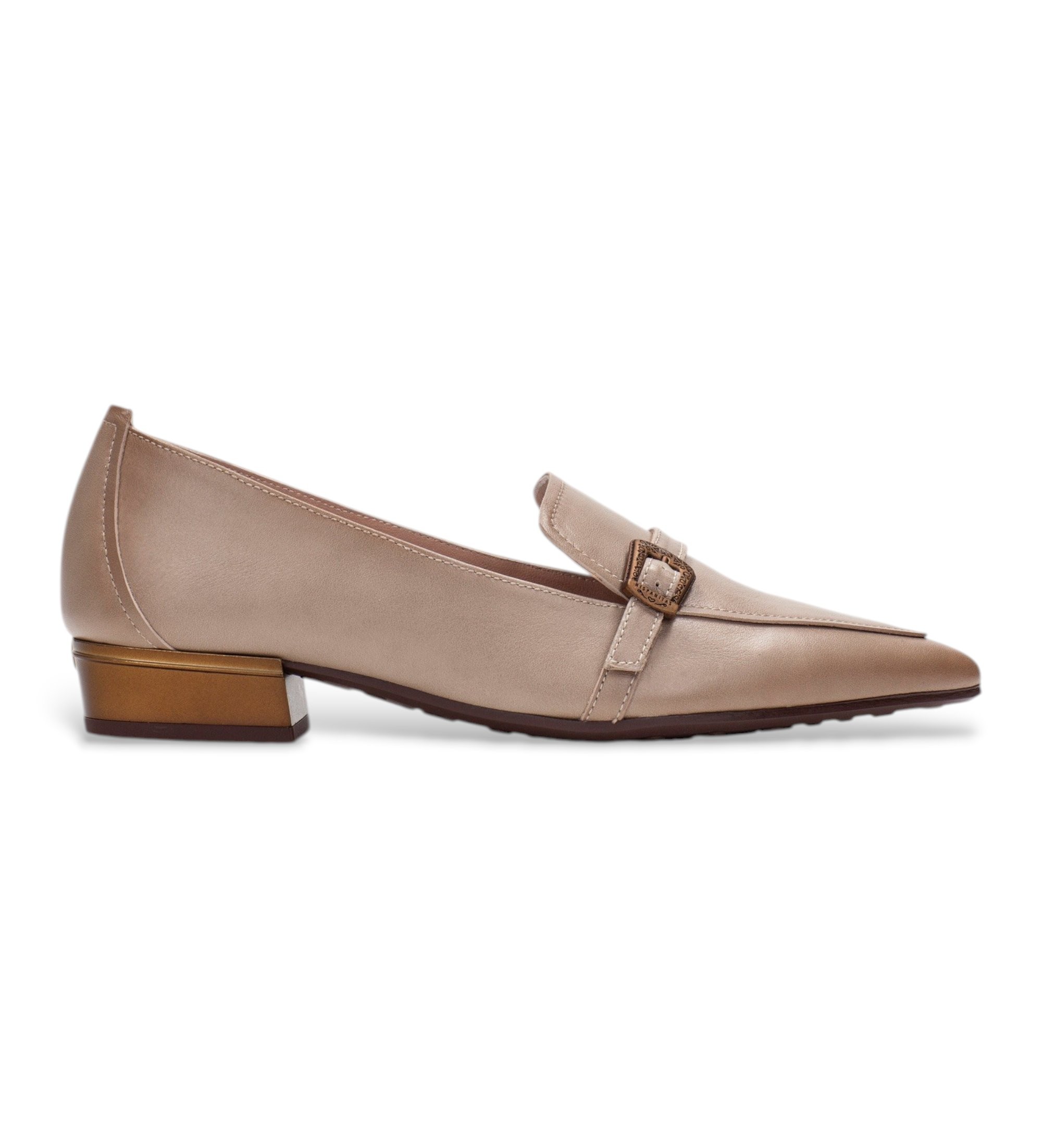 Hispanitas für Damen. HI265141 Ballerinas Ginebra taupe Leder (40), Wohnung, Keine, Lässig