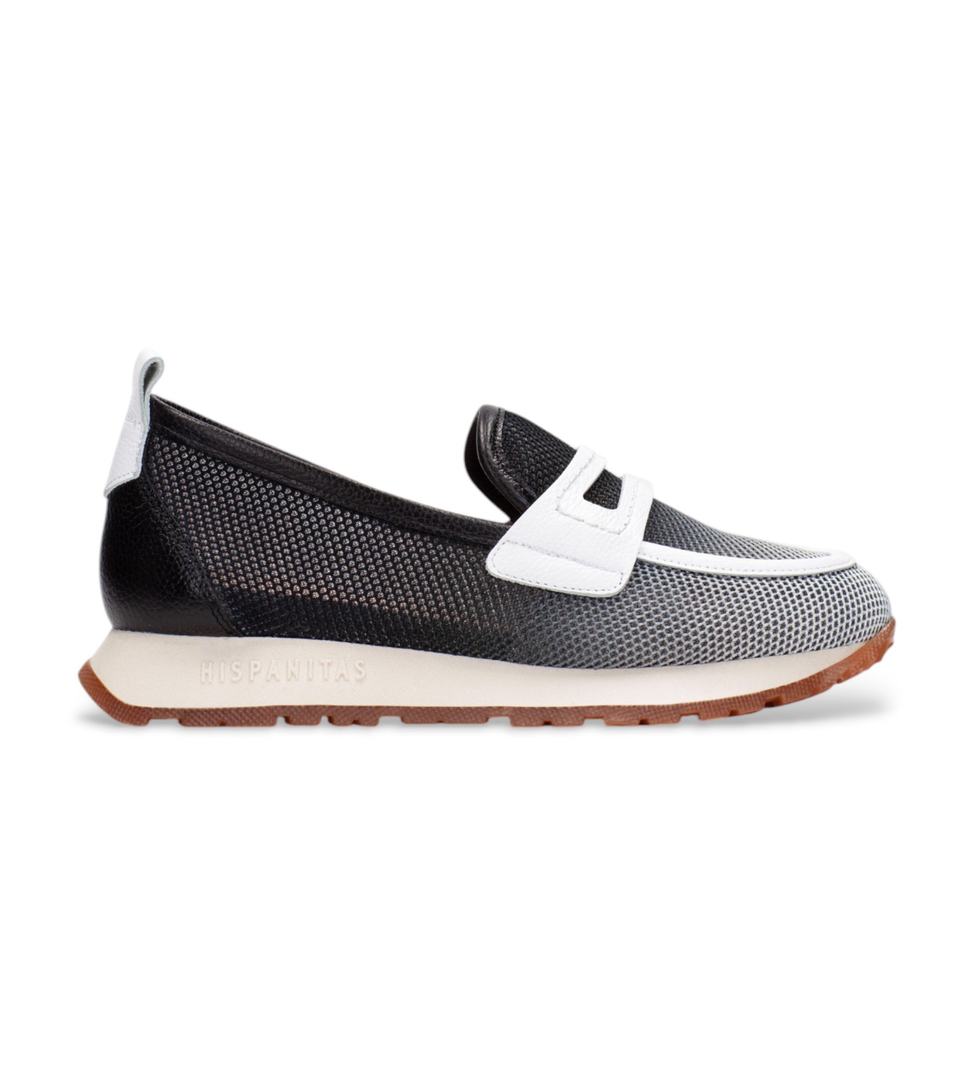 Hispanitas für Damen. BHV254043 Turnschuhe Kansas schwarz (41), Leder, 3 bis 5 cm, Keine, Lässig