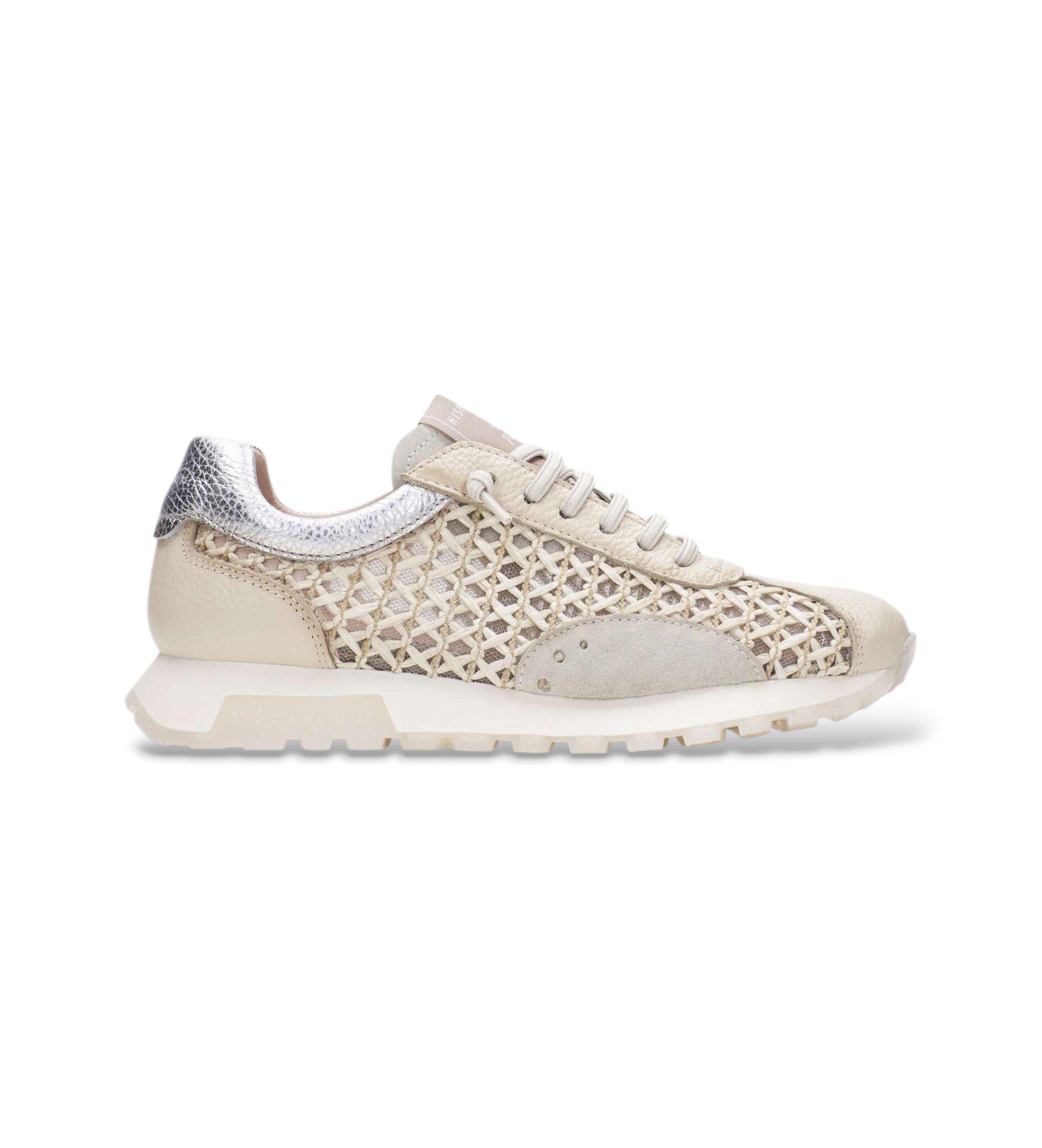Hispanitas für Damen. RHV264741 Oregon Turnschuhe beige (38), Leder, Wohnung, Schnürsenkel, Lässig