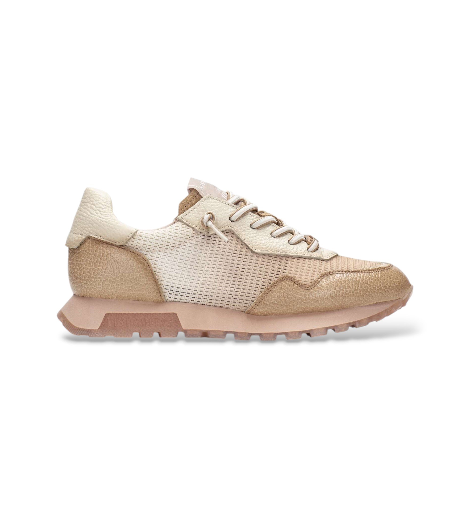 Hispanitas für Damen. SHV264825 Oregon Schuhe braun (37), Leder, Beige, Wohnung, Schnürsenkel, Lässig