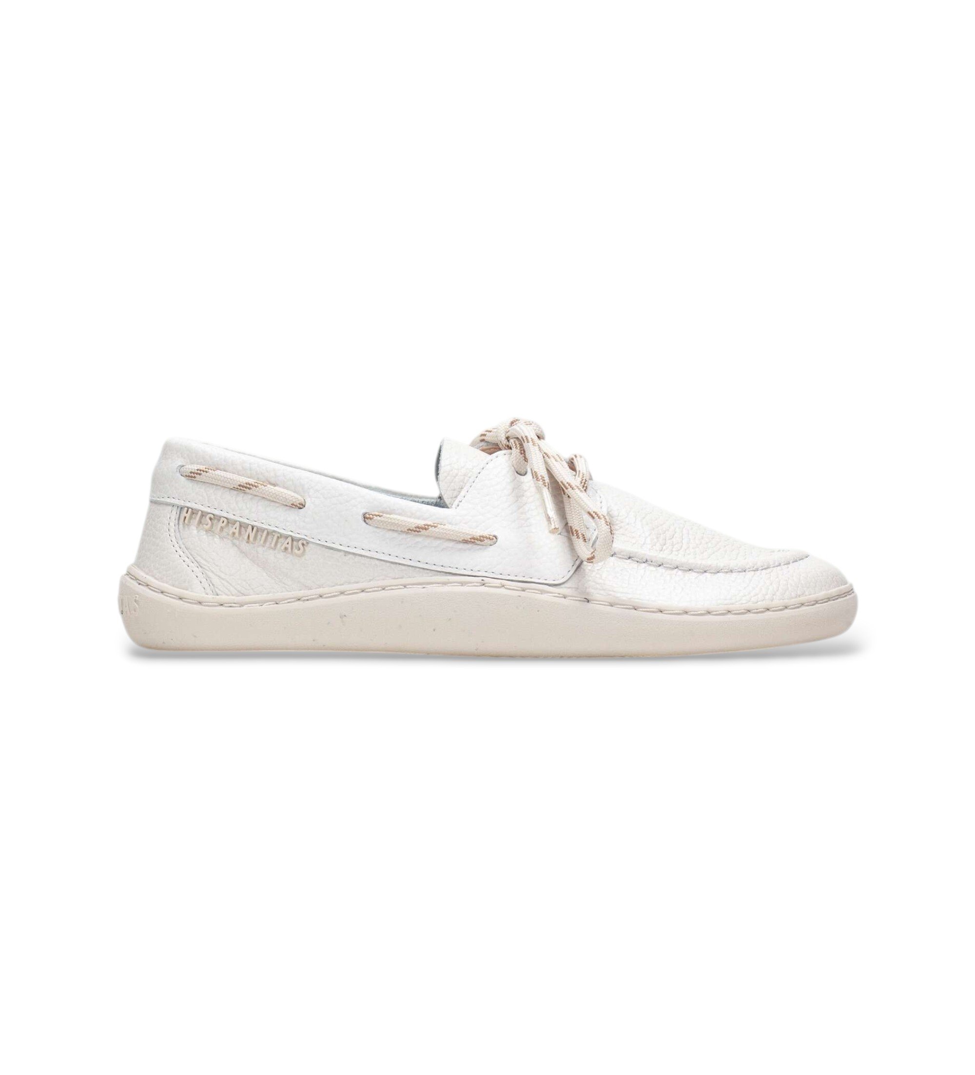 Hispanitas für Damen. HV264818 Earth Sneakers off-white (41), Leder, Weiß, Wohnung, Schnürsenkel, Lässig