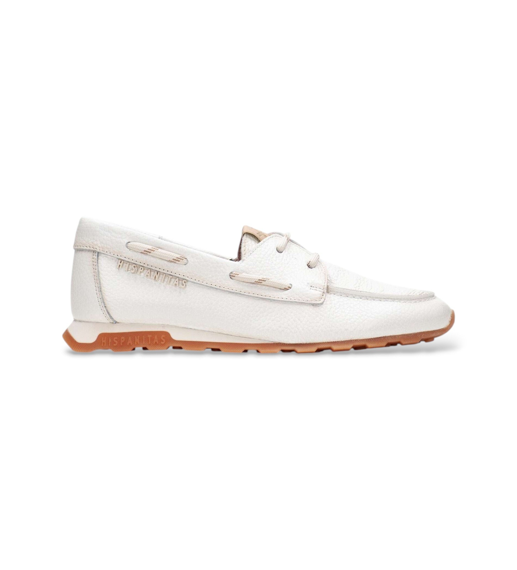 Hispanitas für Damen. HV264603 Off-white Zinnia Hausschuhe (36), Leder, Weiß, Wohnung, Keine, Lässig, Klassisch
