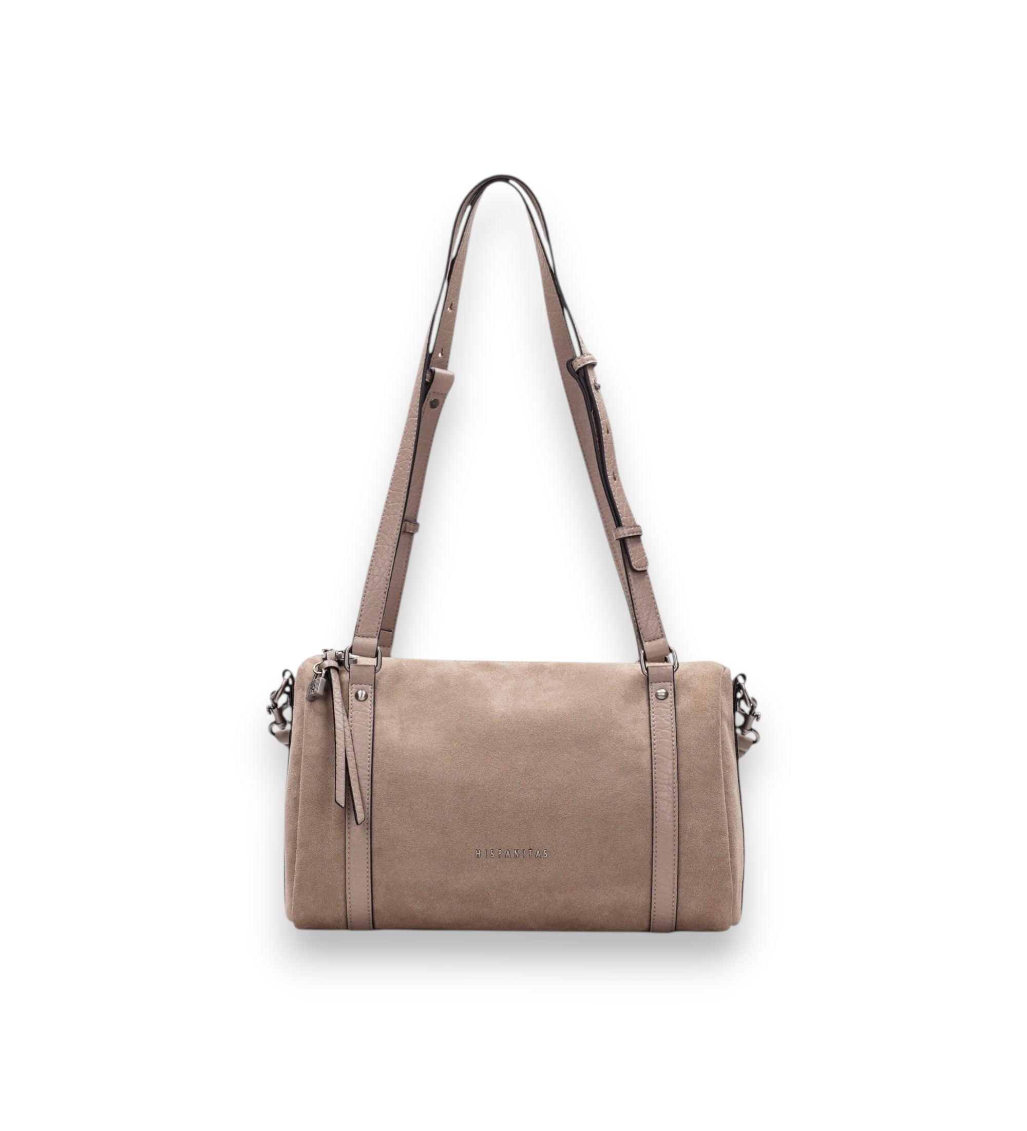 Hispanitas für Damen. BI264936 Bowling-Tasche Taupe (35), Lässig, Polyurethan