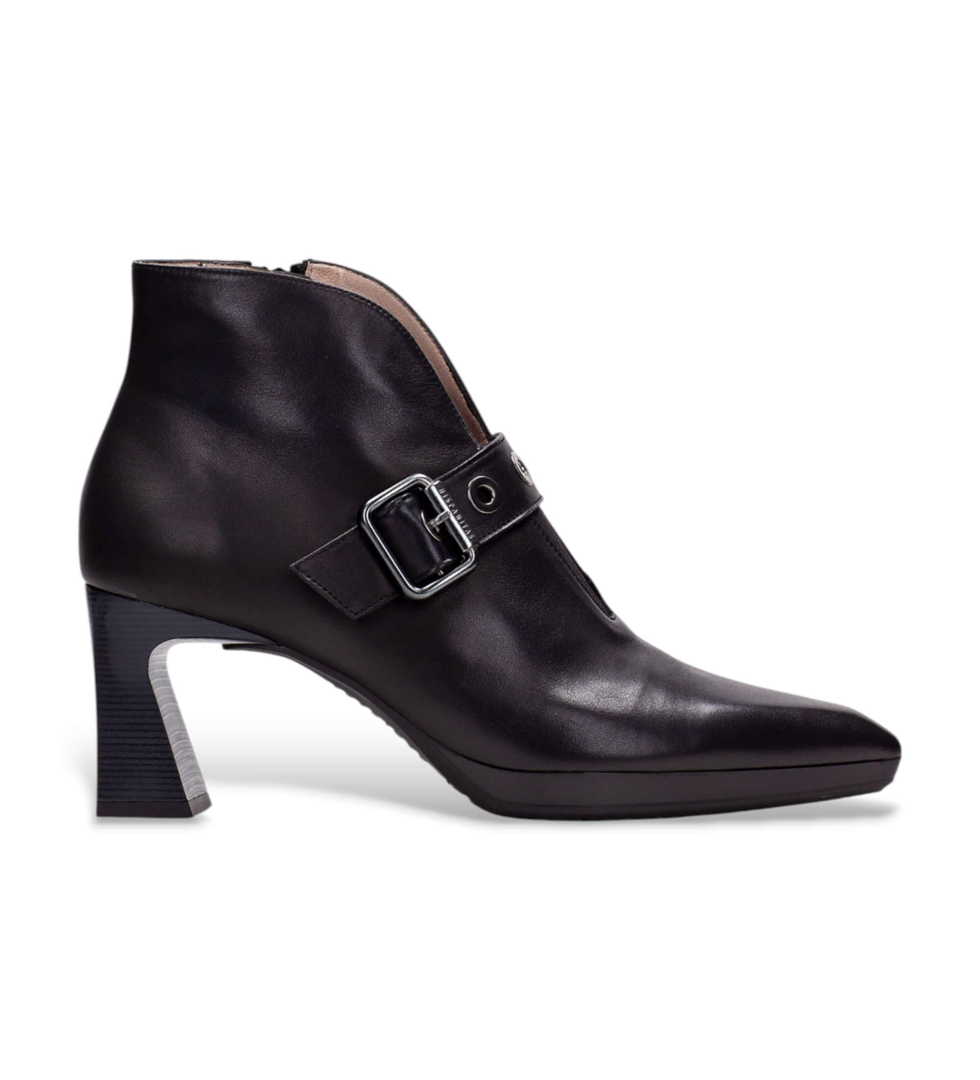 Hispanitas für Damen. HI254244 Atlanta Lederstiefel schwarz (37), 5 bis 8 cm, Reißverschluss, Lässig