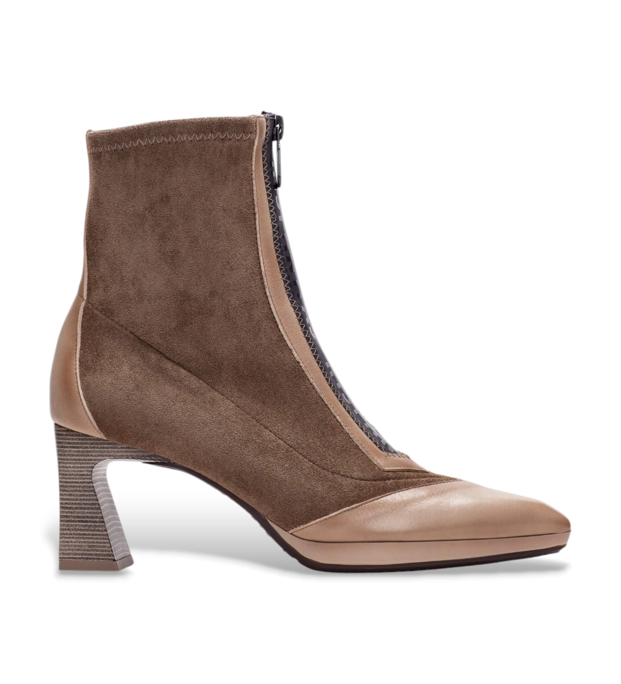 Hispanitas für Damen. HI254186 Atlanta Soho braune Lederstiefeletten (42), 3 bis 5 cm, Reißverschluss, Lässig