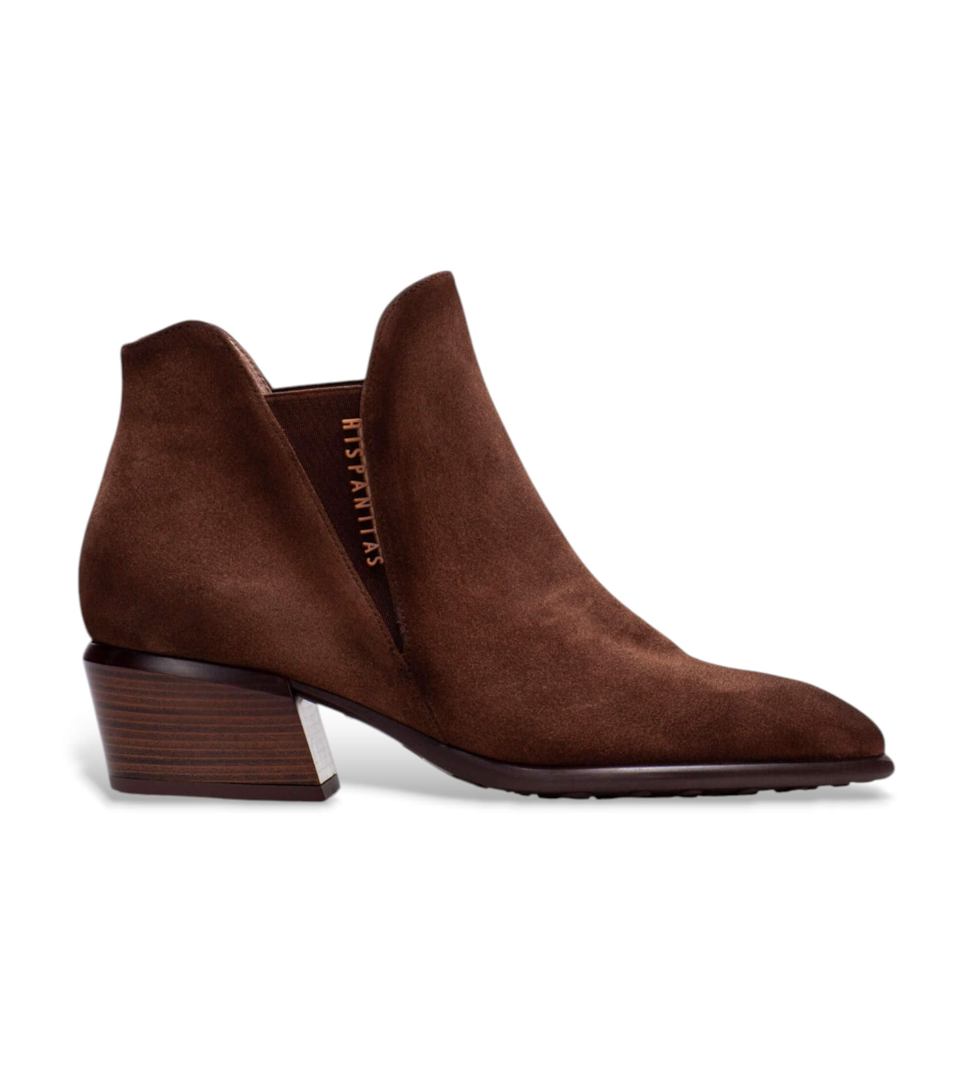 Hispanitas für Damen. PHI254383 Braune Verona Lederstiefeletten (37), 3 bis 5 cm, Keine, Lässig