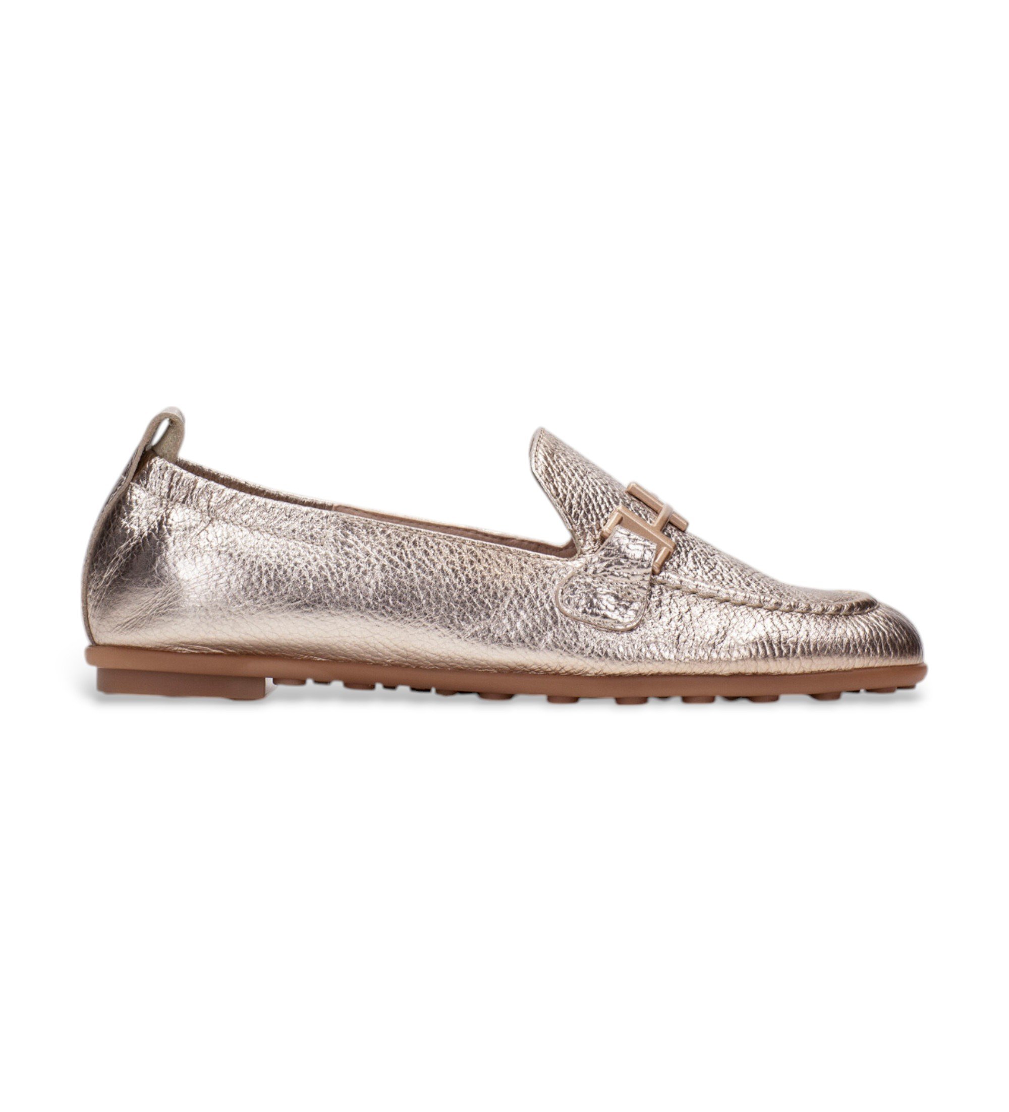 Hispanitas für Damen. HV254027 Ballerinas Bombay gold (35), Leder, Wohnung, Keine, Lässig