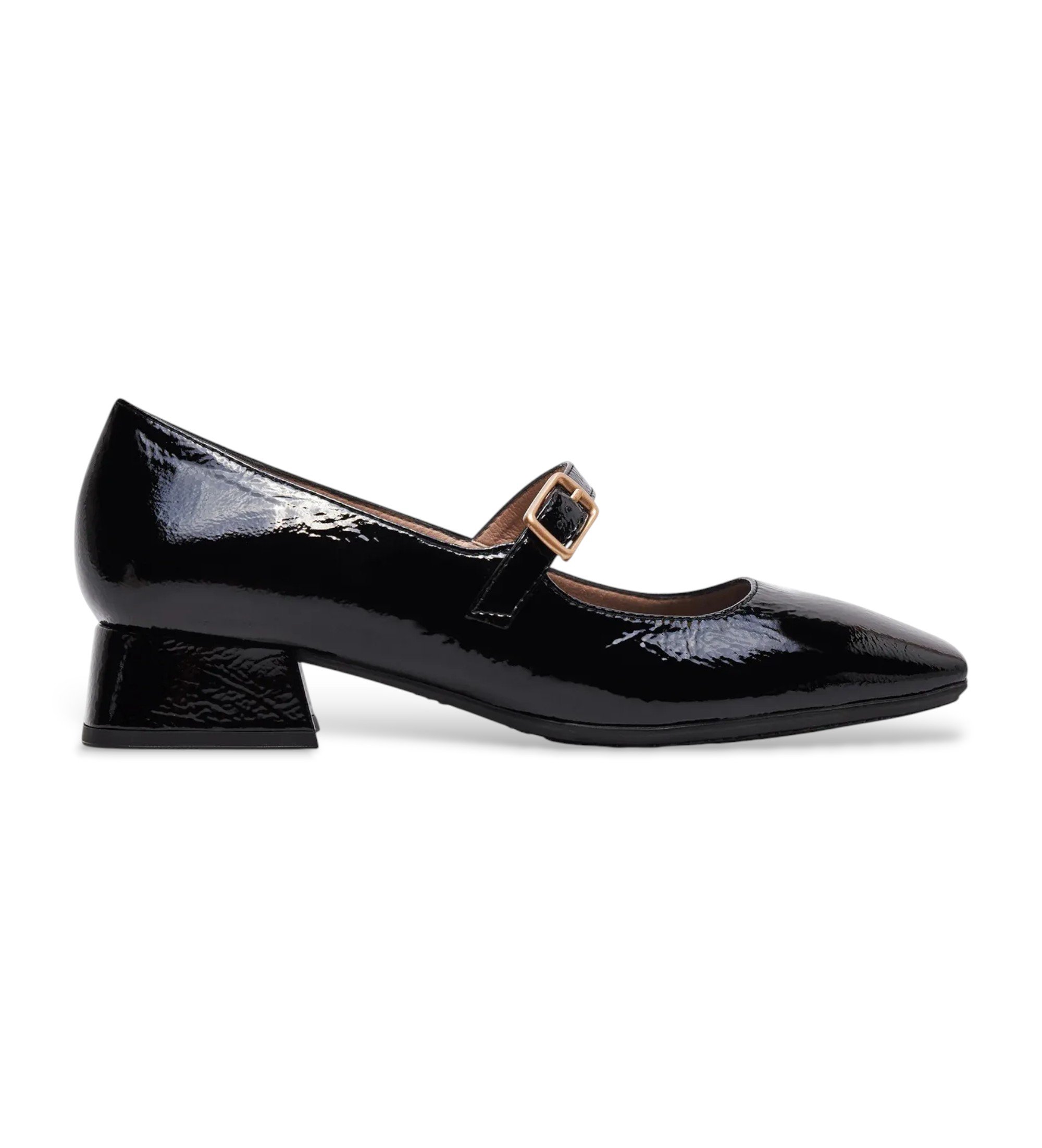 Hispanitas für Damen. HV243439 Ballerinas Aruba schwarz (36), Leder, Wohnung, Schnalle, Lässig