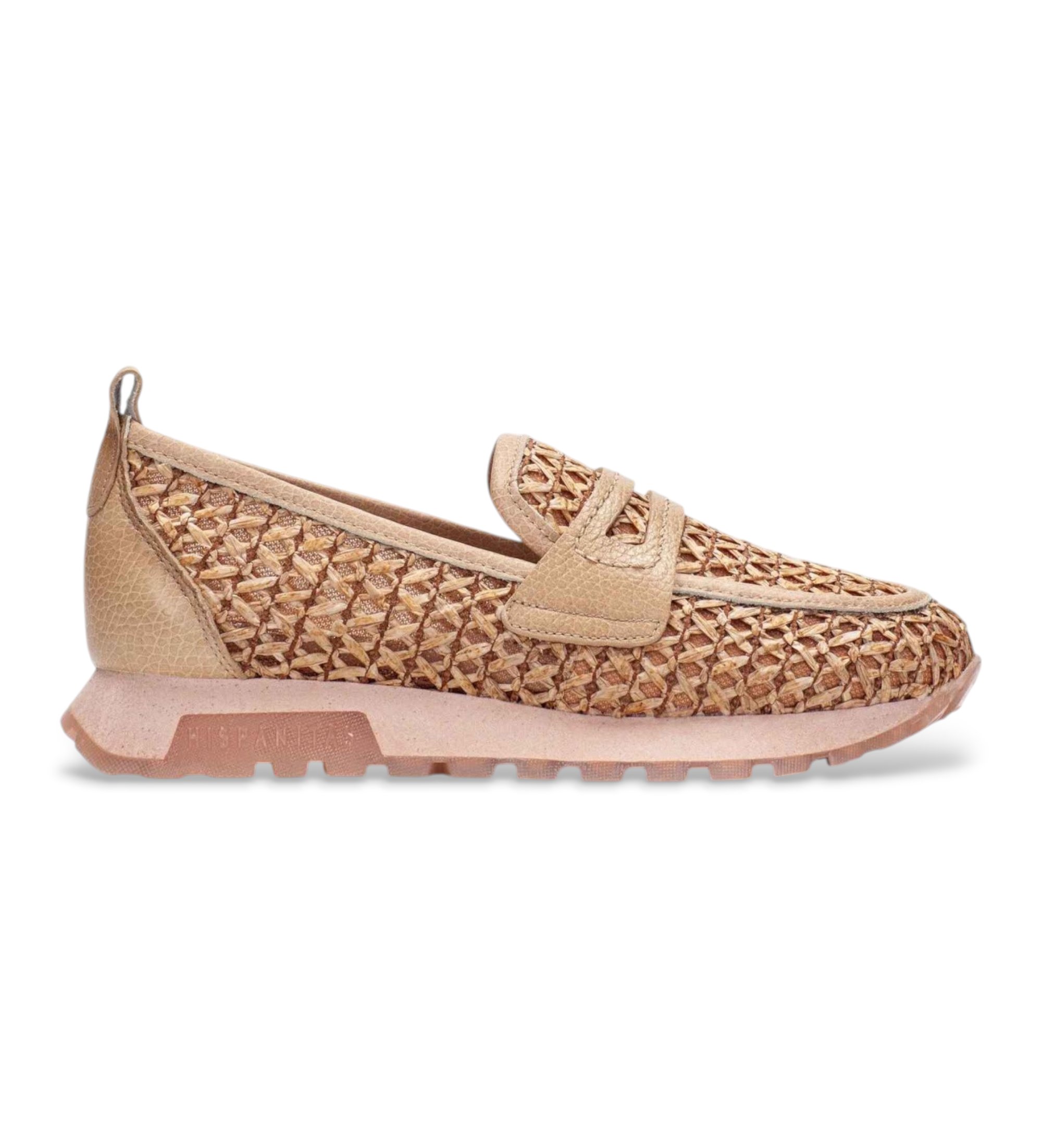 Hispanitas für Damen. RHV264856 Oregon mehrfarbige Schuhe (38), Braun, Wohnung, 1 bis 3 cm, Keine, Lässig