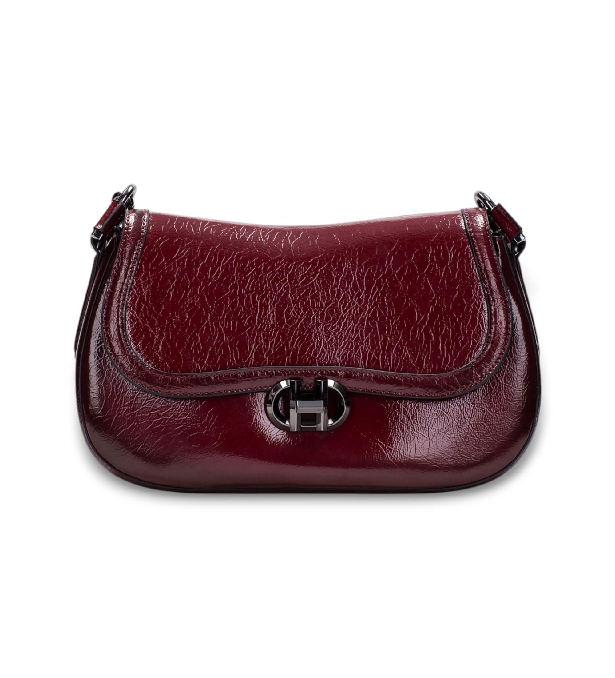 Hispanitas für Damen. BI254150 Rocket burgunderrote Tasche (OSFA), Lässig, Polyurethan, Bordeaux