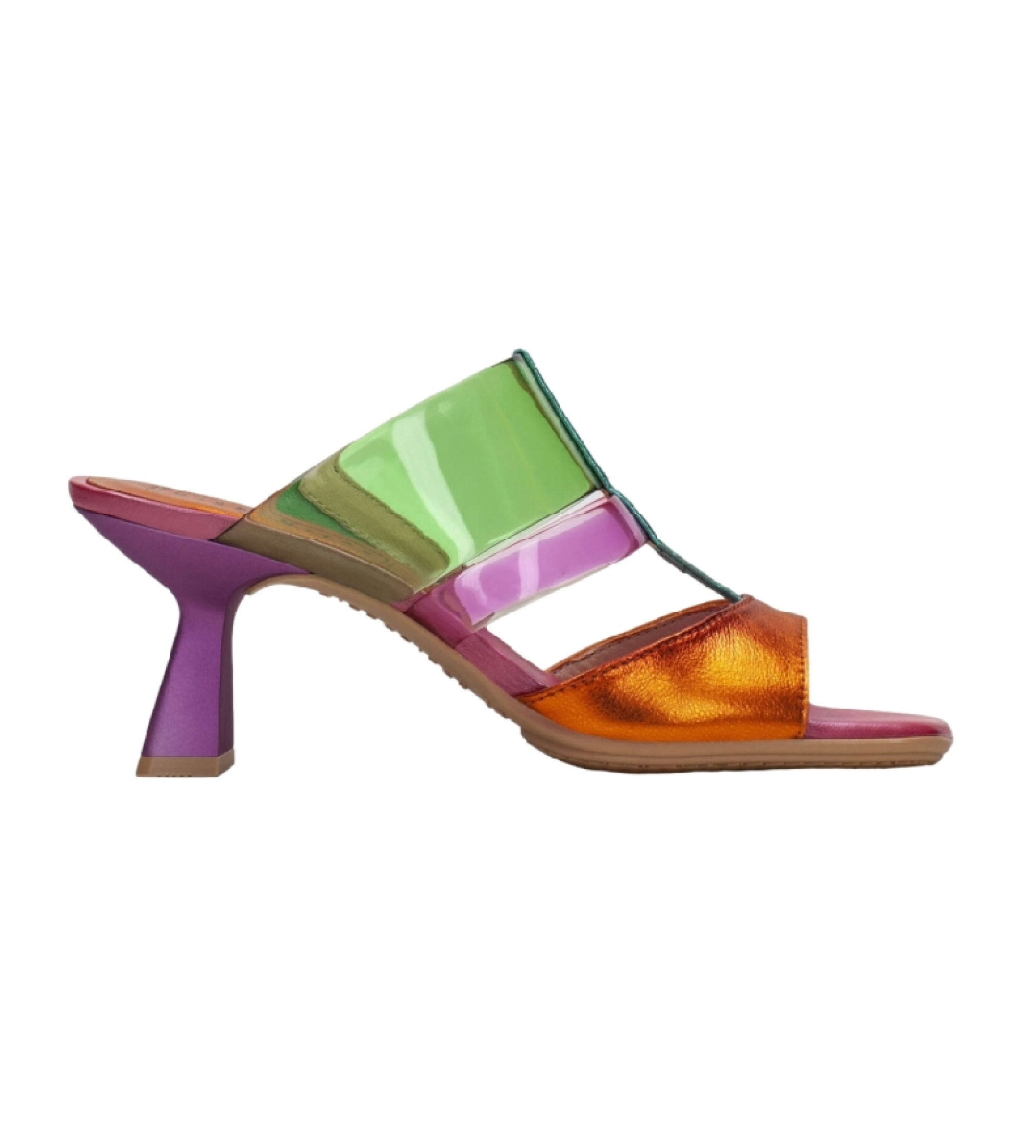 Hispanitas für Damen. CHV243372 Sandalen Danielle orange (36), Leder, 5 bis 8 cm, Keine, Lässig, Party, Mehrfarbig