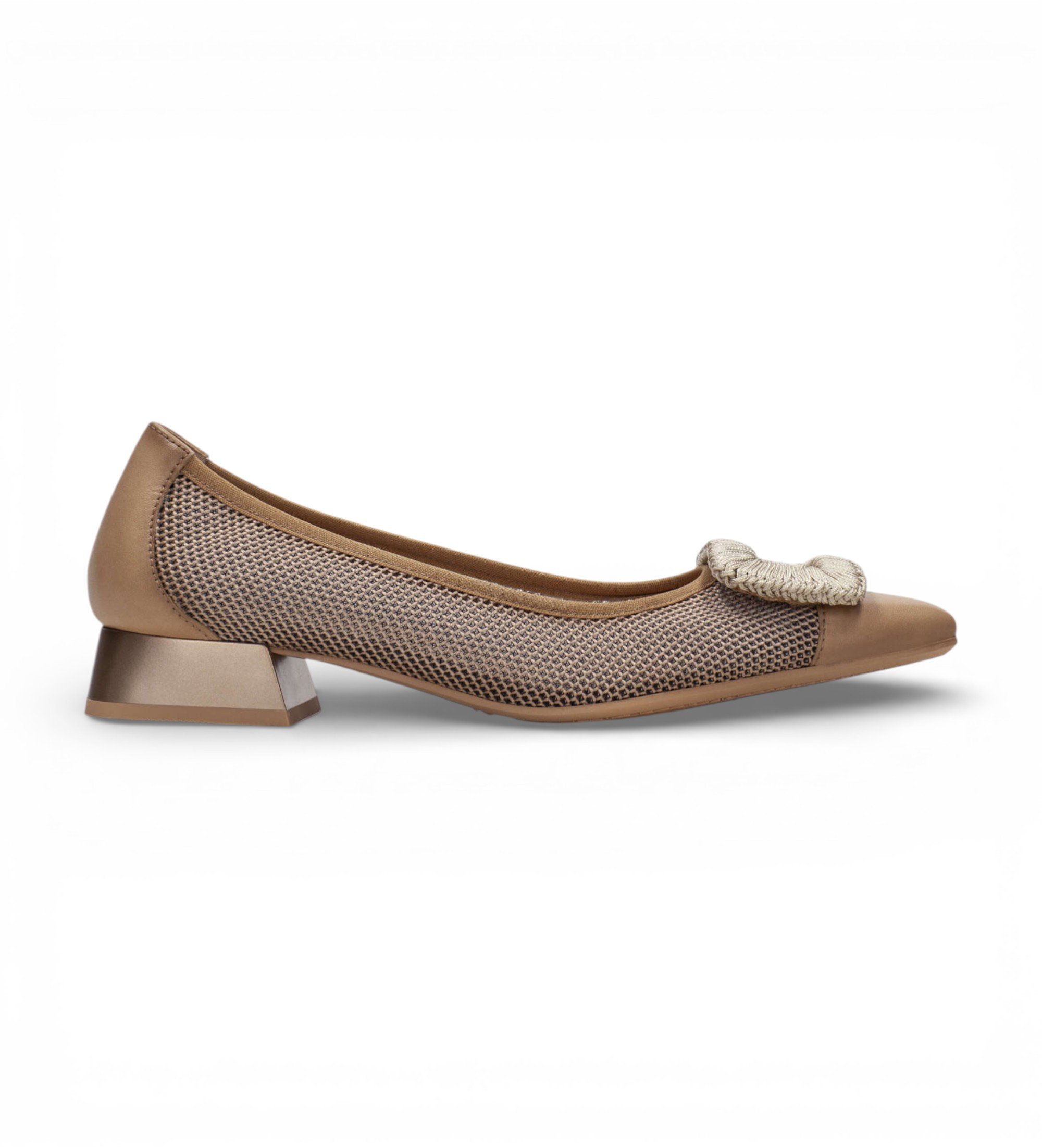 Hispanitas für Damen. HV243404 Ballerinas Dalí braun (36), Wohnung, 1 bis 3 cm, Keine, Lässig