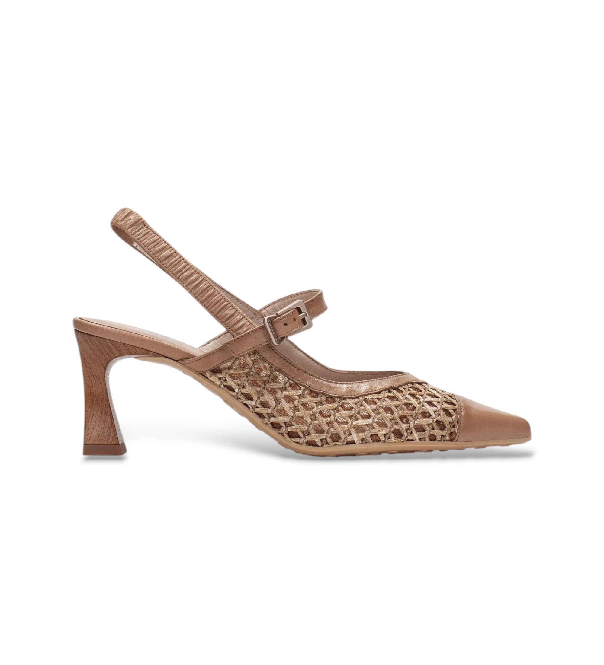 Hispanitasvoor vrouwen. RHV264671 Bruine Giorgia schoenen (41), 5 tot 8 cm, Gesp, Casual, Feest, Klassiek